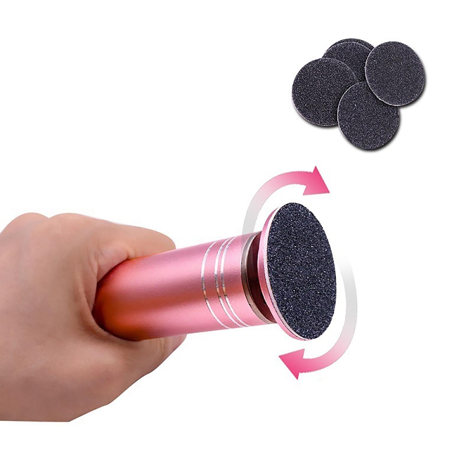 Electric Pedicure Tools Rechargeable Care Machine Scrubber for Cracked Heels Pink