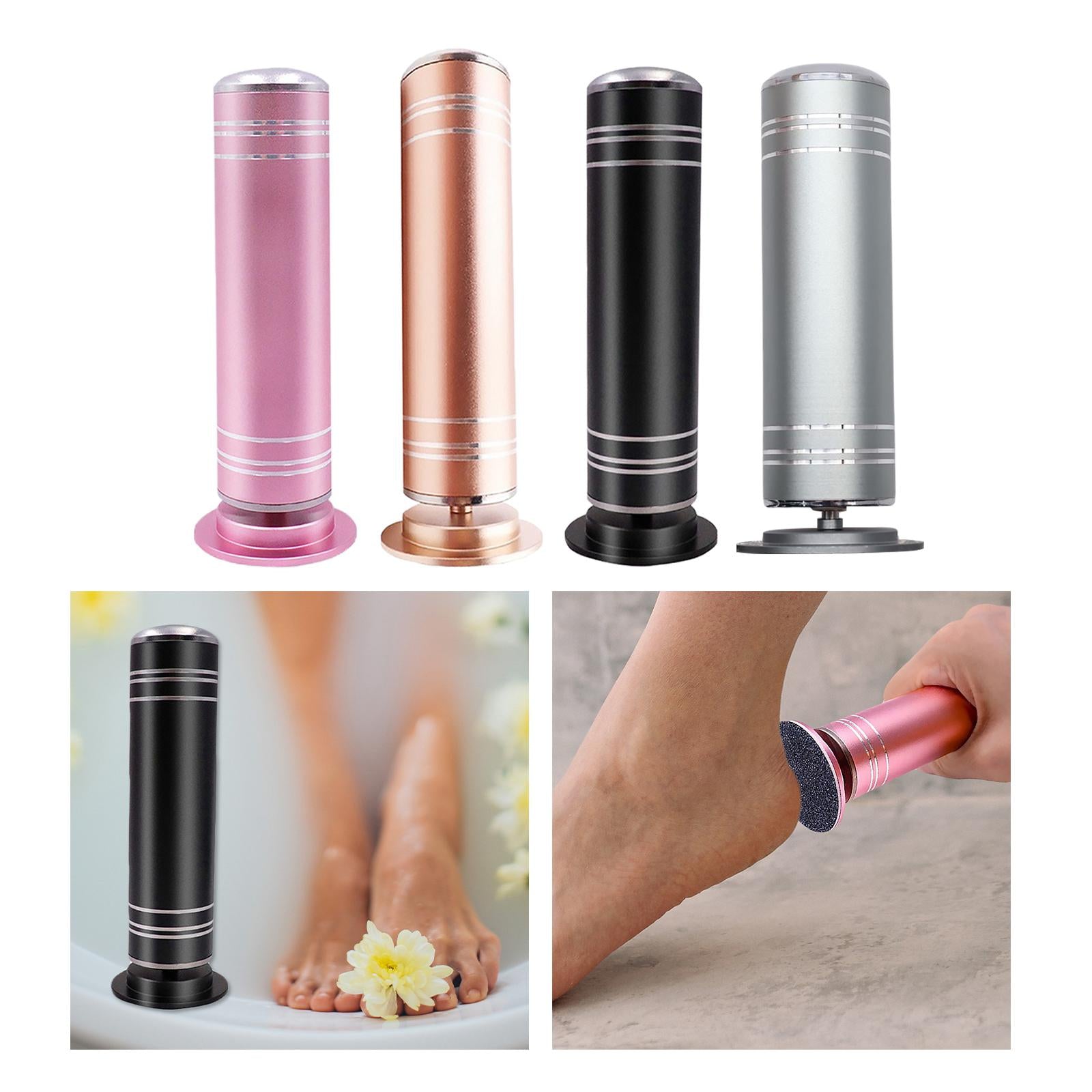 Electric Pedicure Tools Rechargeable Care Machine Scrubber for Cracked Heels Pink