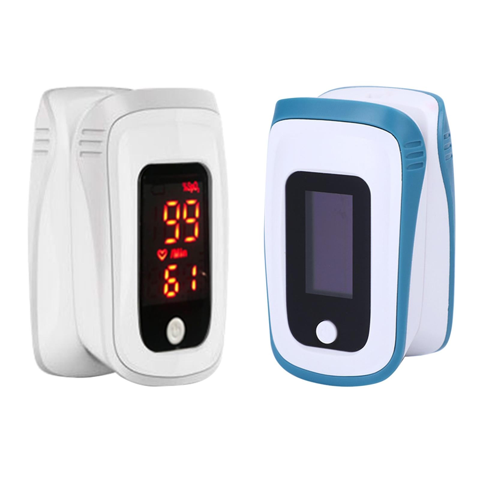 Portable Fingertip Oximeter Blood Oxygen Sensors LED Display Elderly White