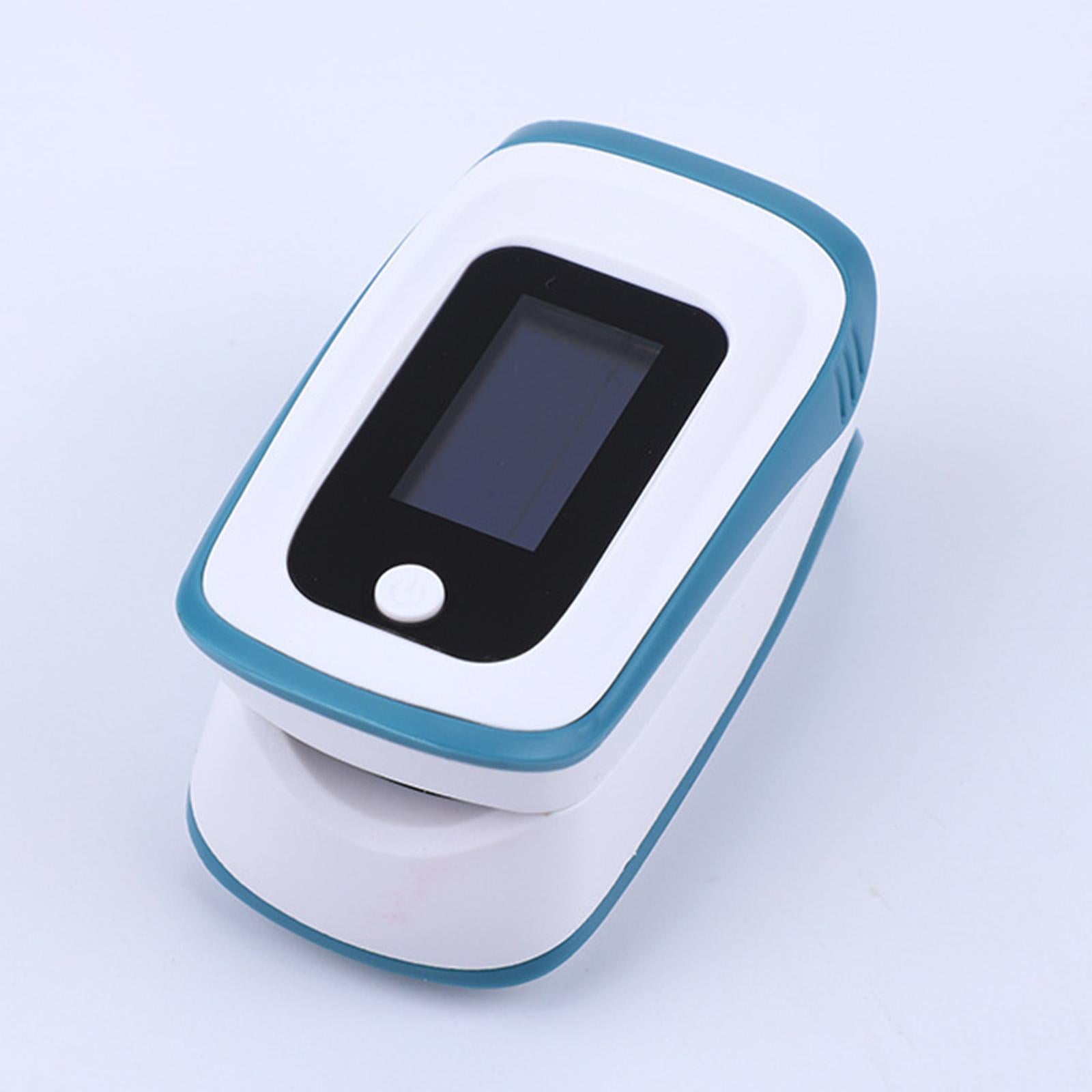 Portable Fingertip Oximeter Blood Oxygen Sensors LED Display Elderly Blue