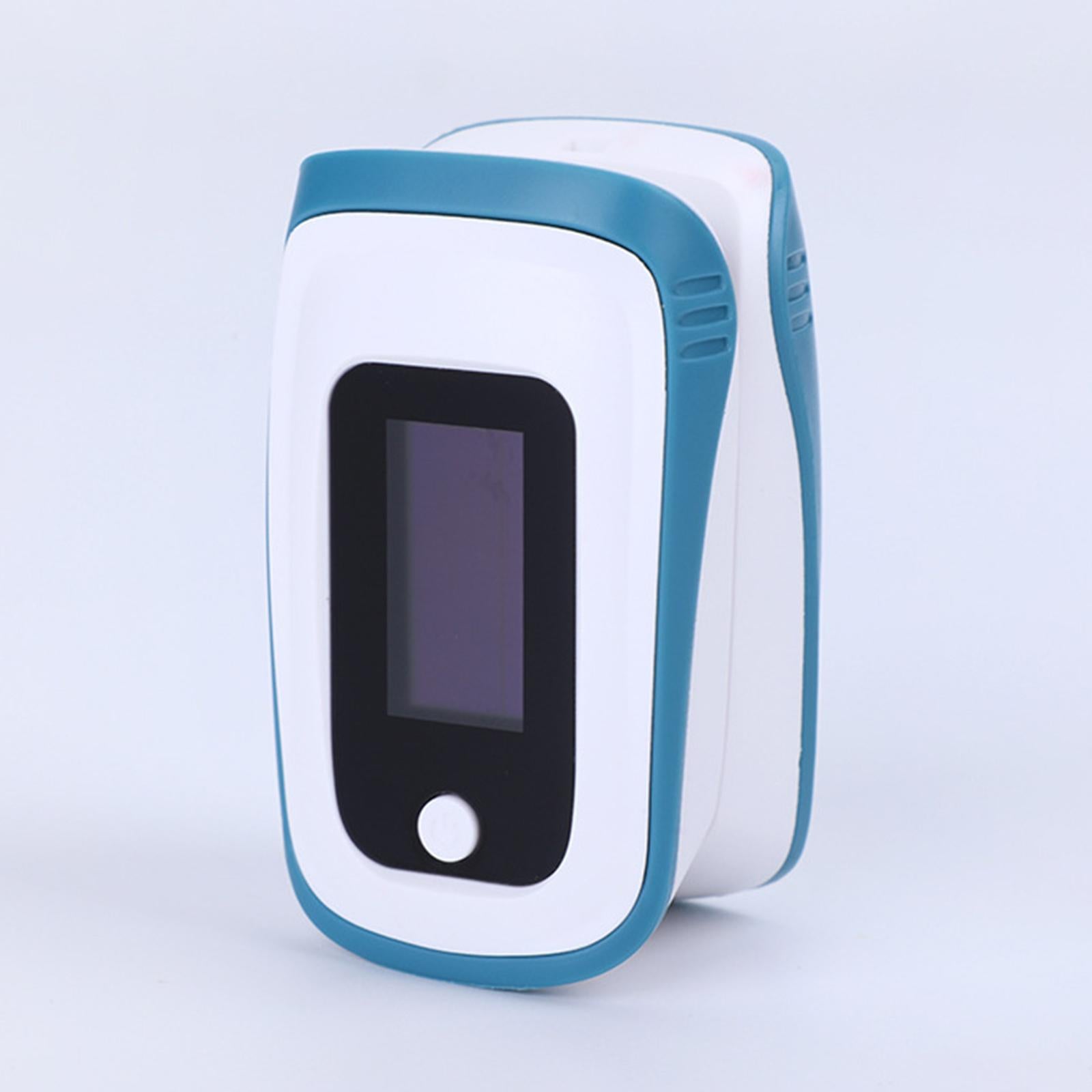 Portable Fingertip Oximeter Blood Oxygen Sensors LED Display Elderly Blue