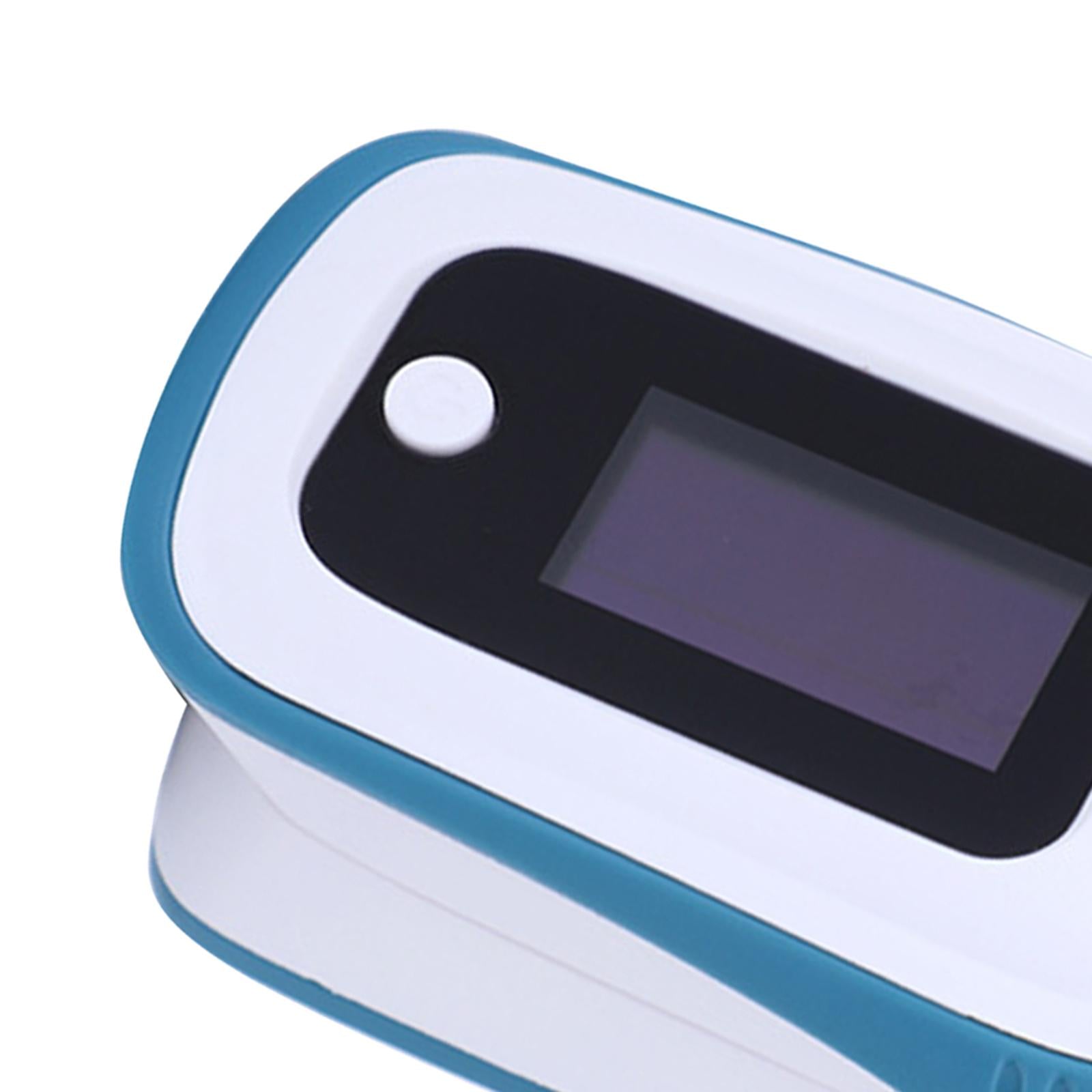 Portable Fingertip Oximeter Blood Oxygen Sensors LED Display Elderly Blue