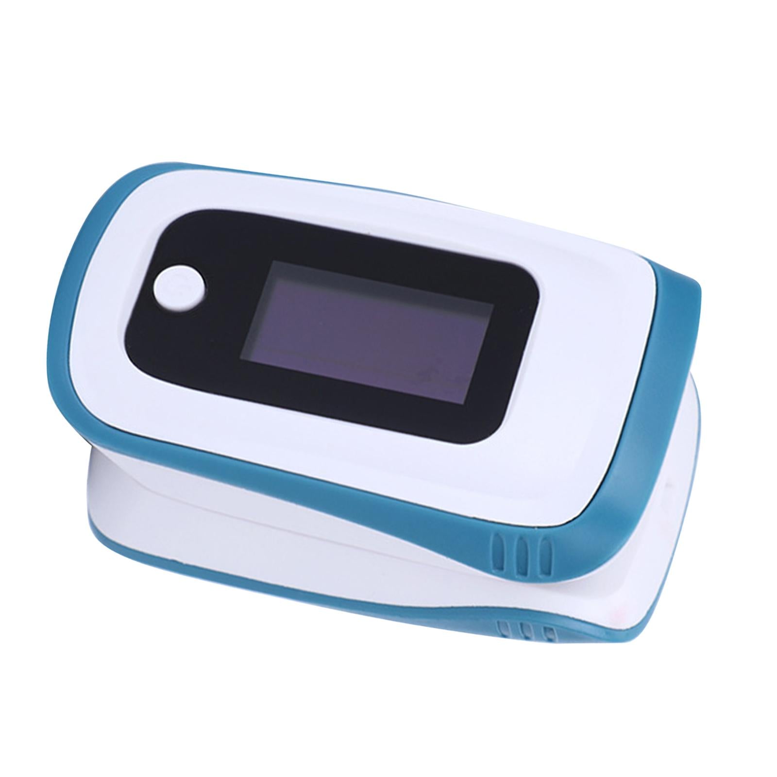 Portable Fingertip Oximeter Blood Oxygen Sensors LED Display Elderly Blue