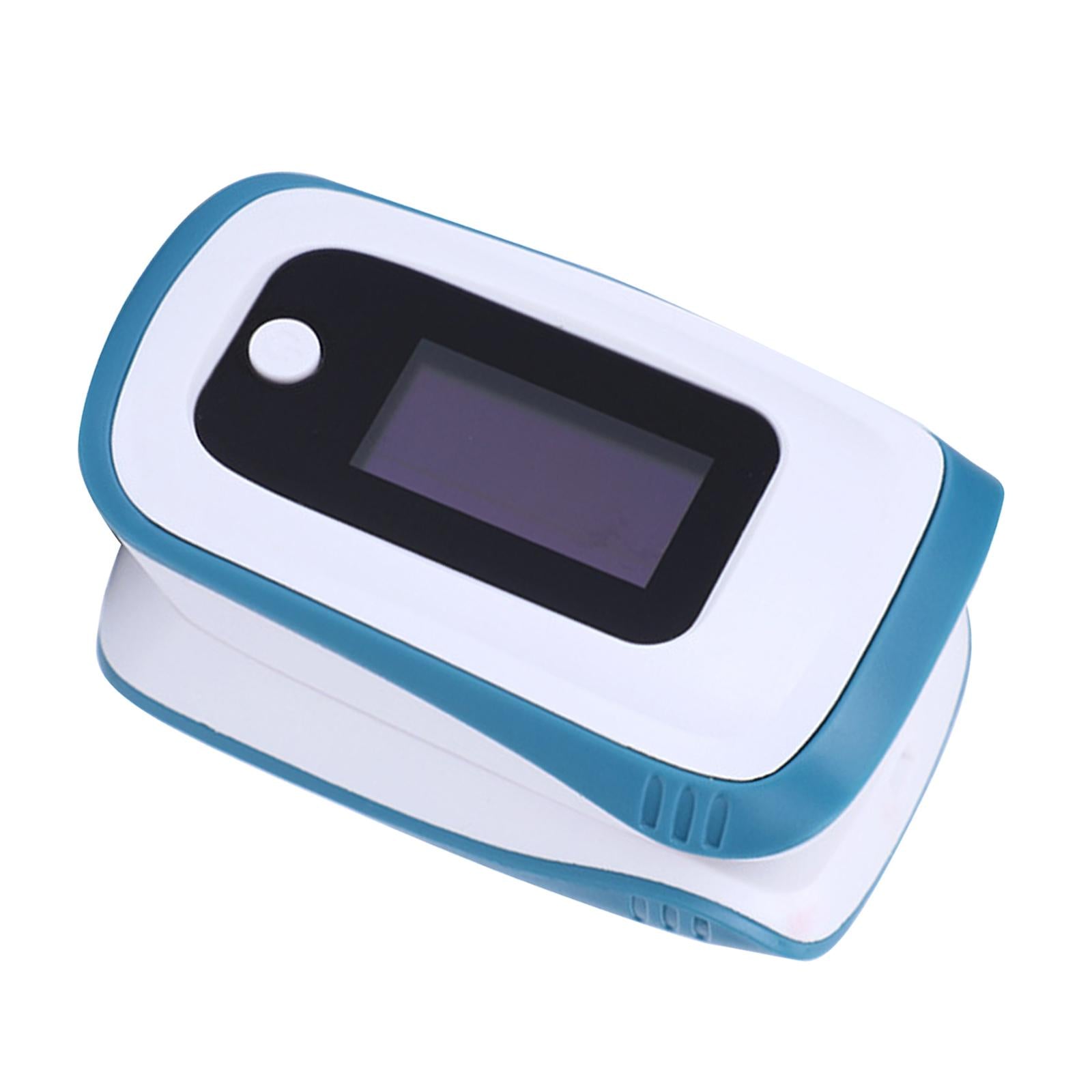Portable Fingertip Oximeter Blood Oxygen Sensors LED Display Elderly Blue