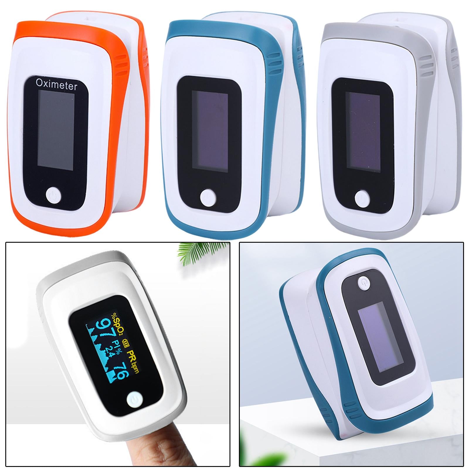Portable Fingertip Pulse Oximeter Monitor for The Elderly Pregnancy Orange