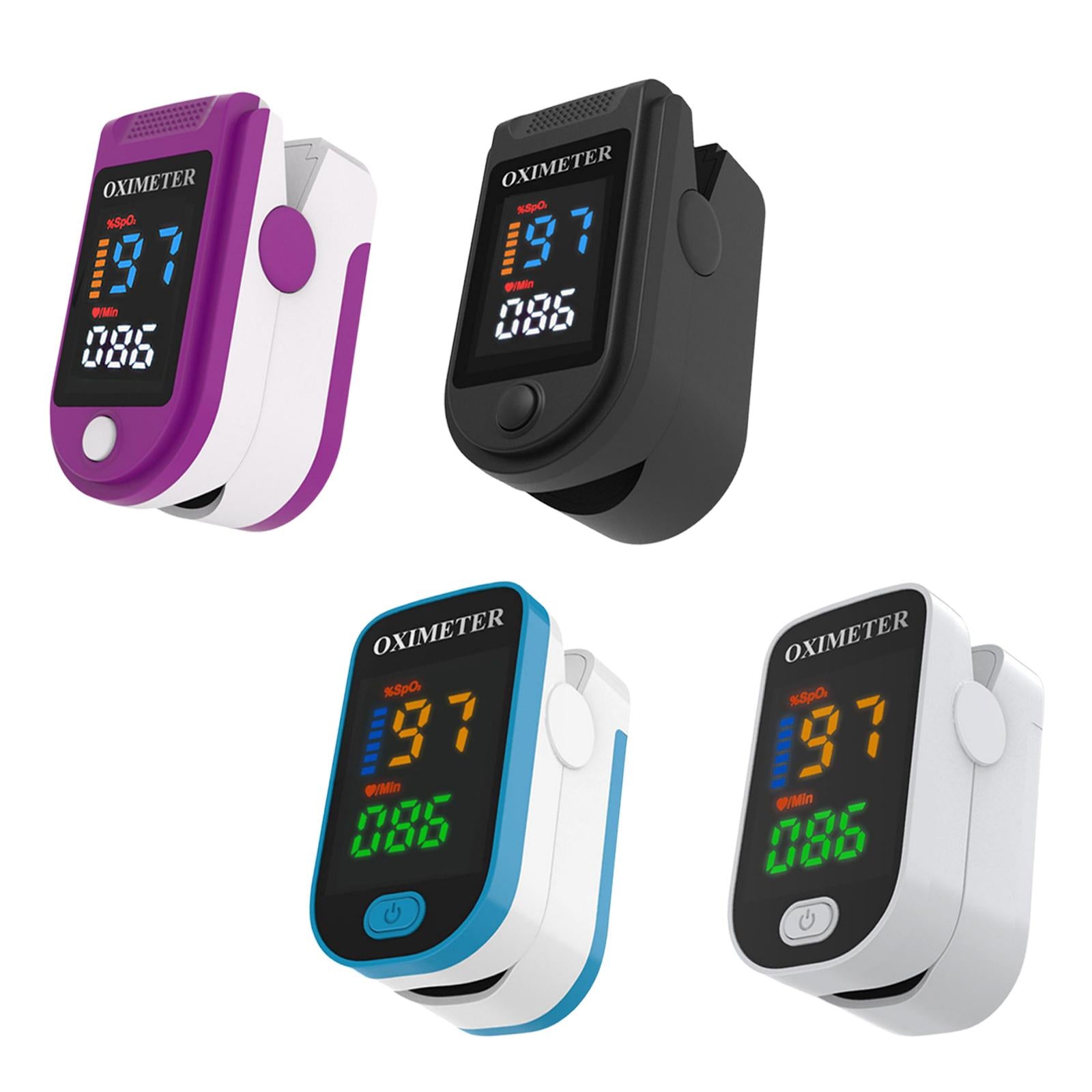 Fingertip Oximeter LED Screen Battery Powered Monitor for The Elderly Purple