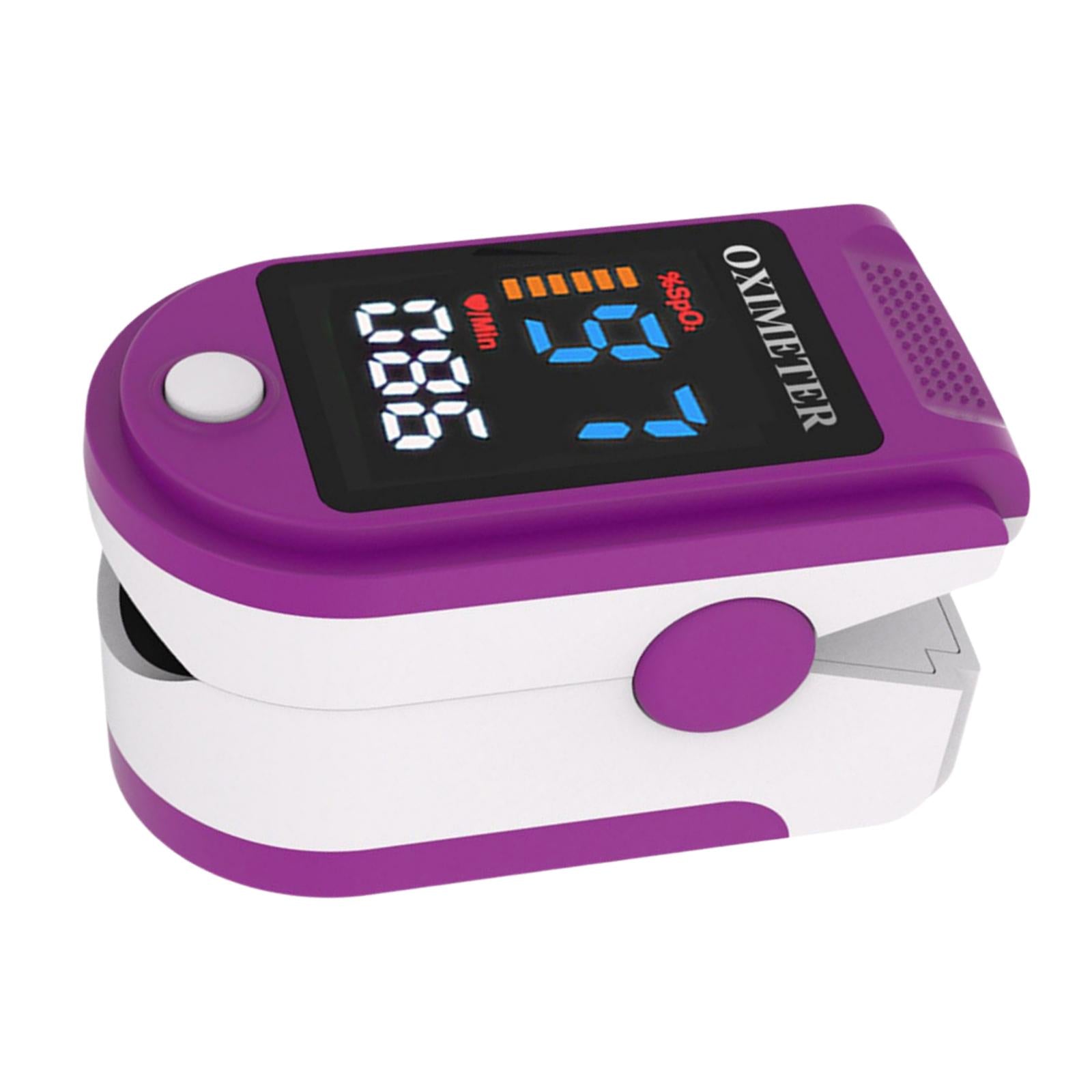 Fingertip Oximeter LED Screen Battery Powered Monitor for The Elderly Purple