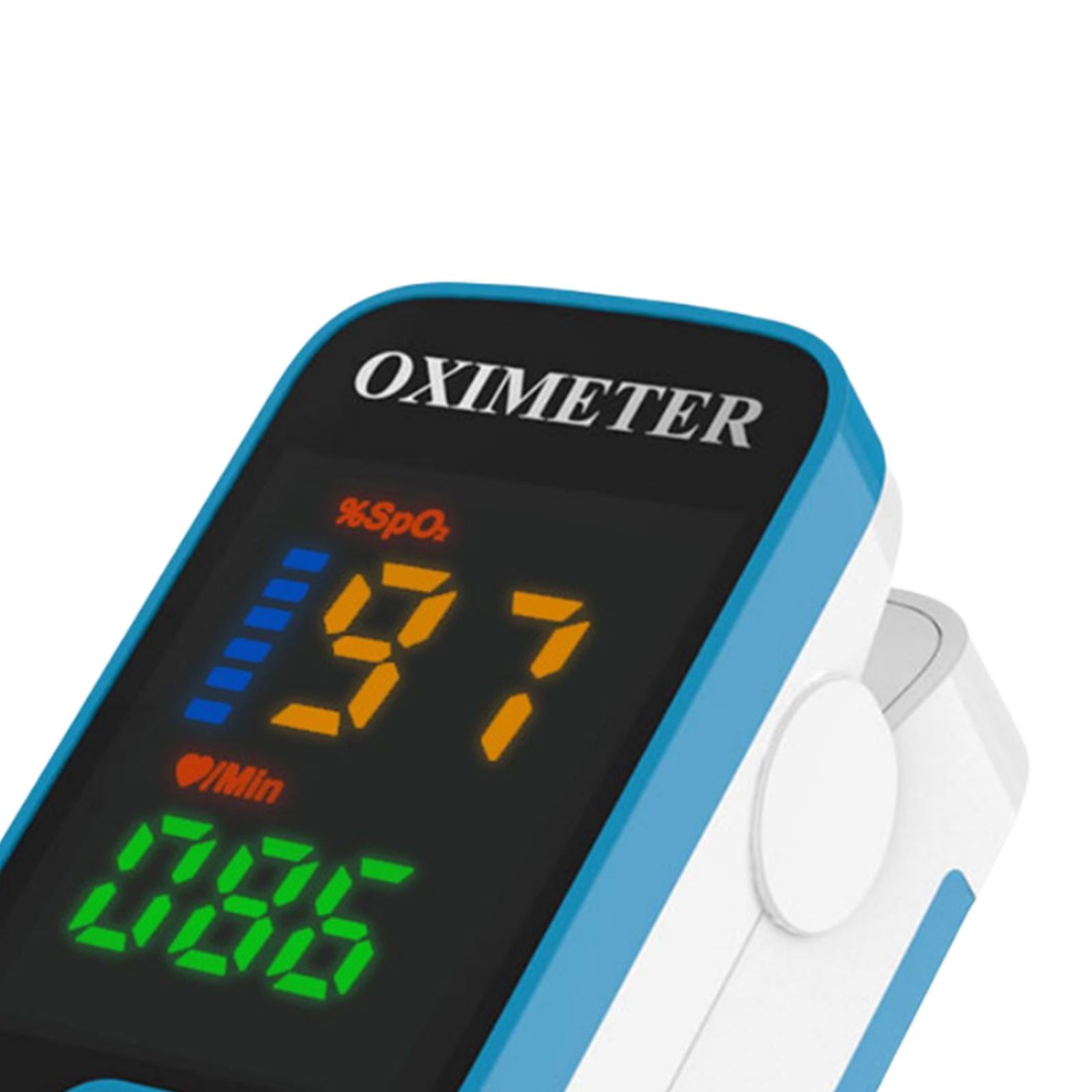Fingertip Oximeter LED Screen Battery Powered Monitor for The Elderly Blue