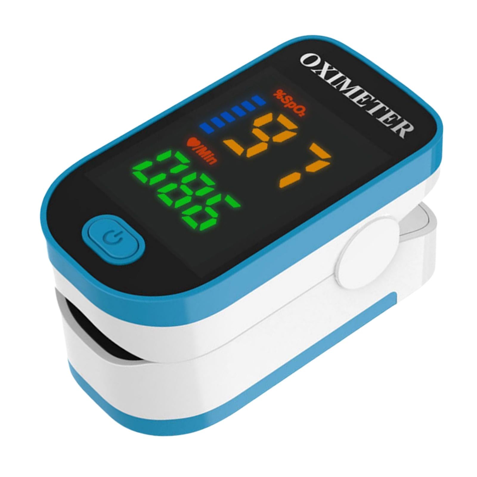 Fingertip Oximeter LED Screen Battery Powered Monitor for The Elderly Blue