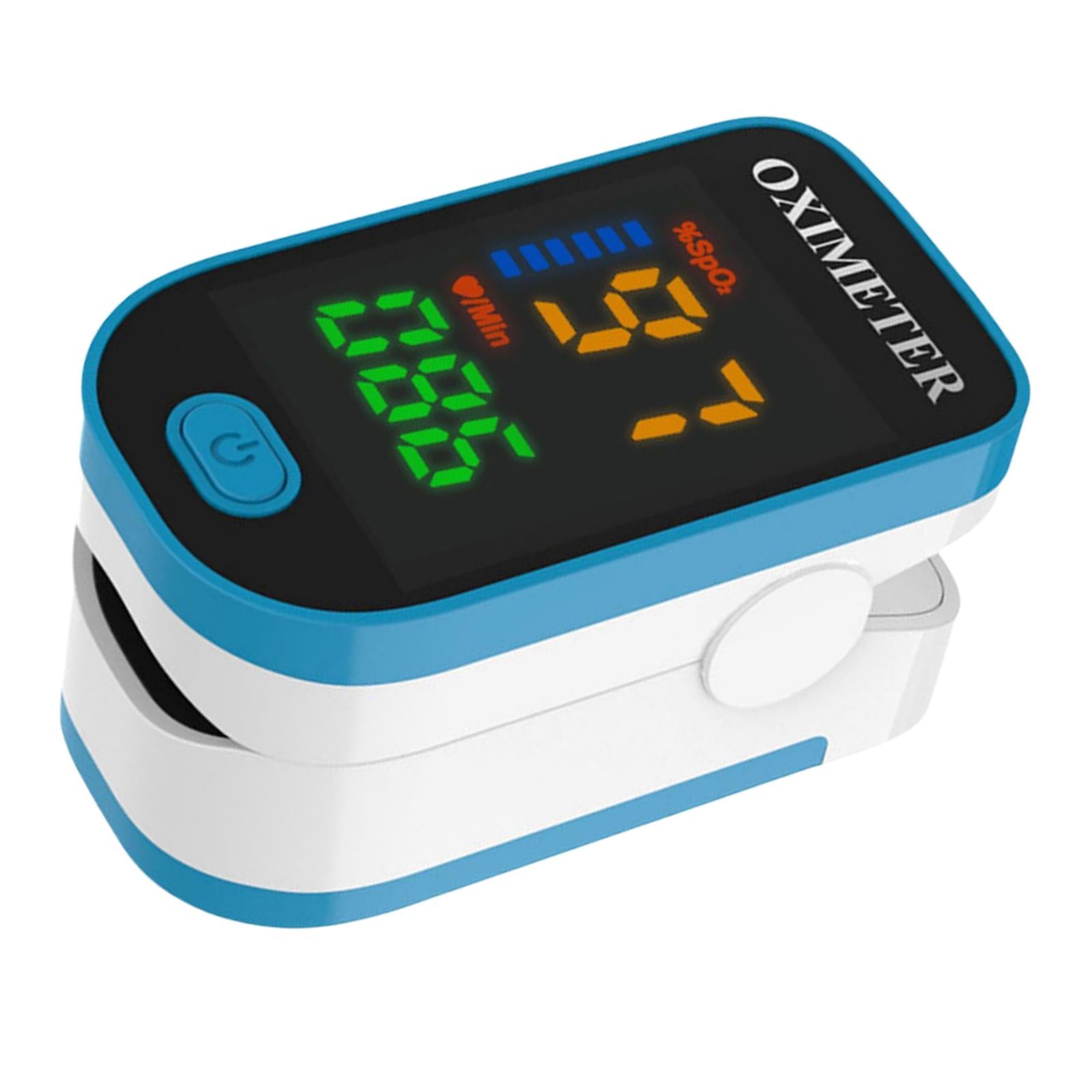Fingertip Oximeter LED Screen Battery Powered Monitor for The Elderly Blue