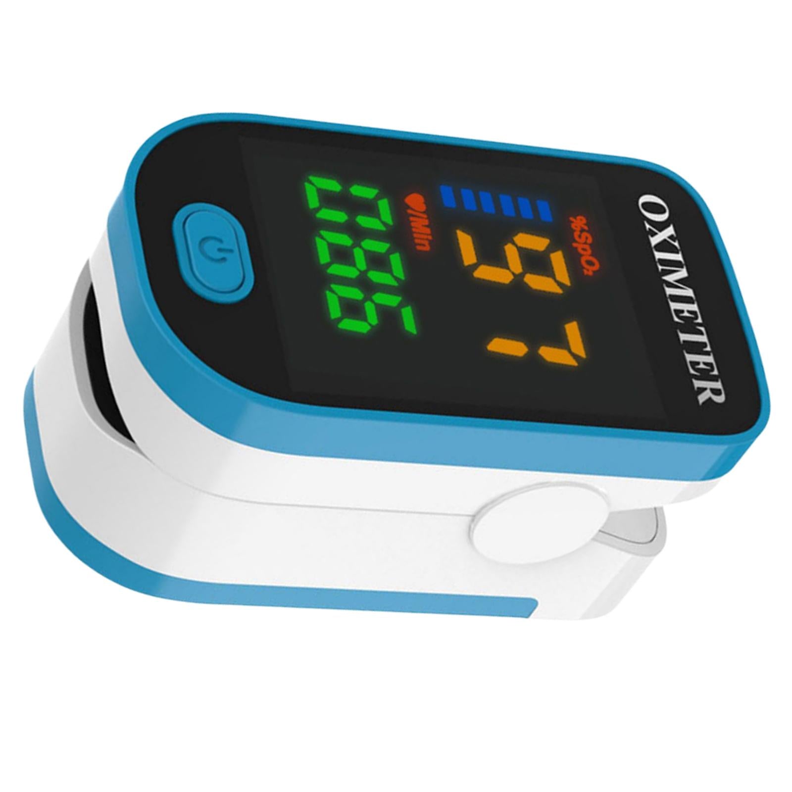 Fingertip Oximeter LED Screen Battery Powered Monitor for The Elderly Blue