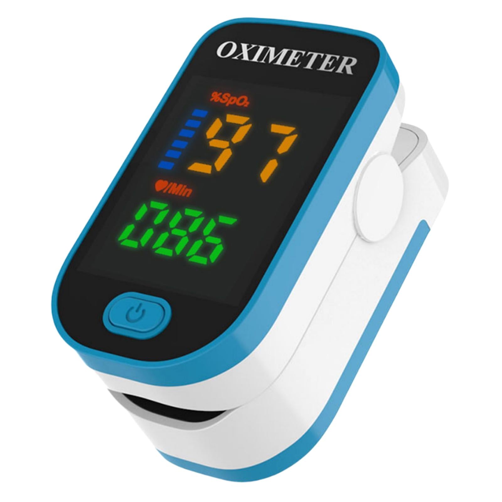 Fingertip Oximeter LED Screen Battery Powered Monitor for The Elderly Blue