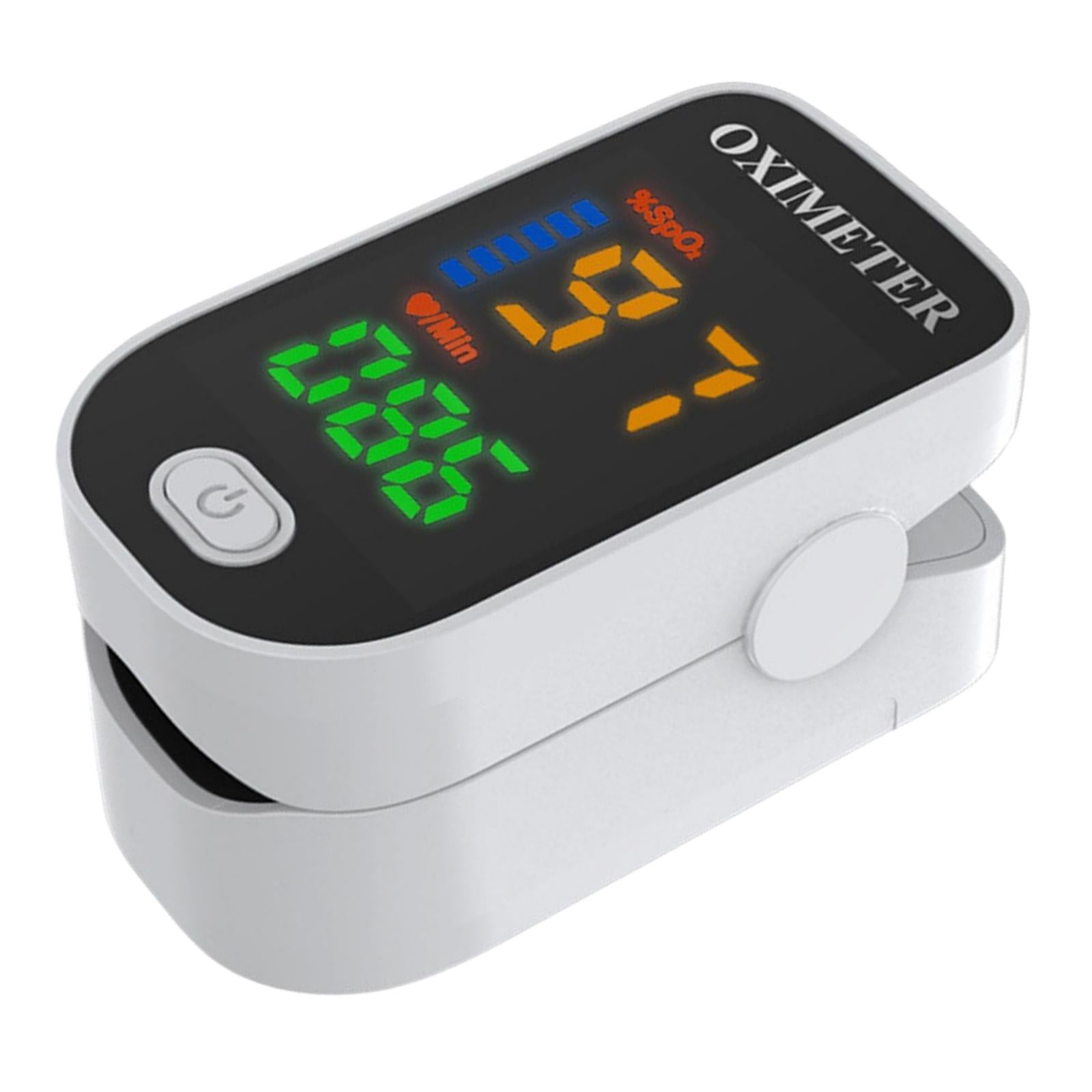 Fingertip Oximeter LED Screen Battery Powered Monitor for The Elderly White