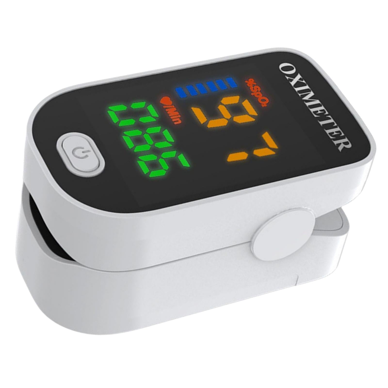 Fingertip Oximeter LED Screen Battery Powered Monitor for The Elderly White