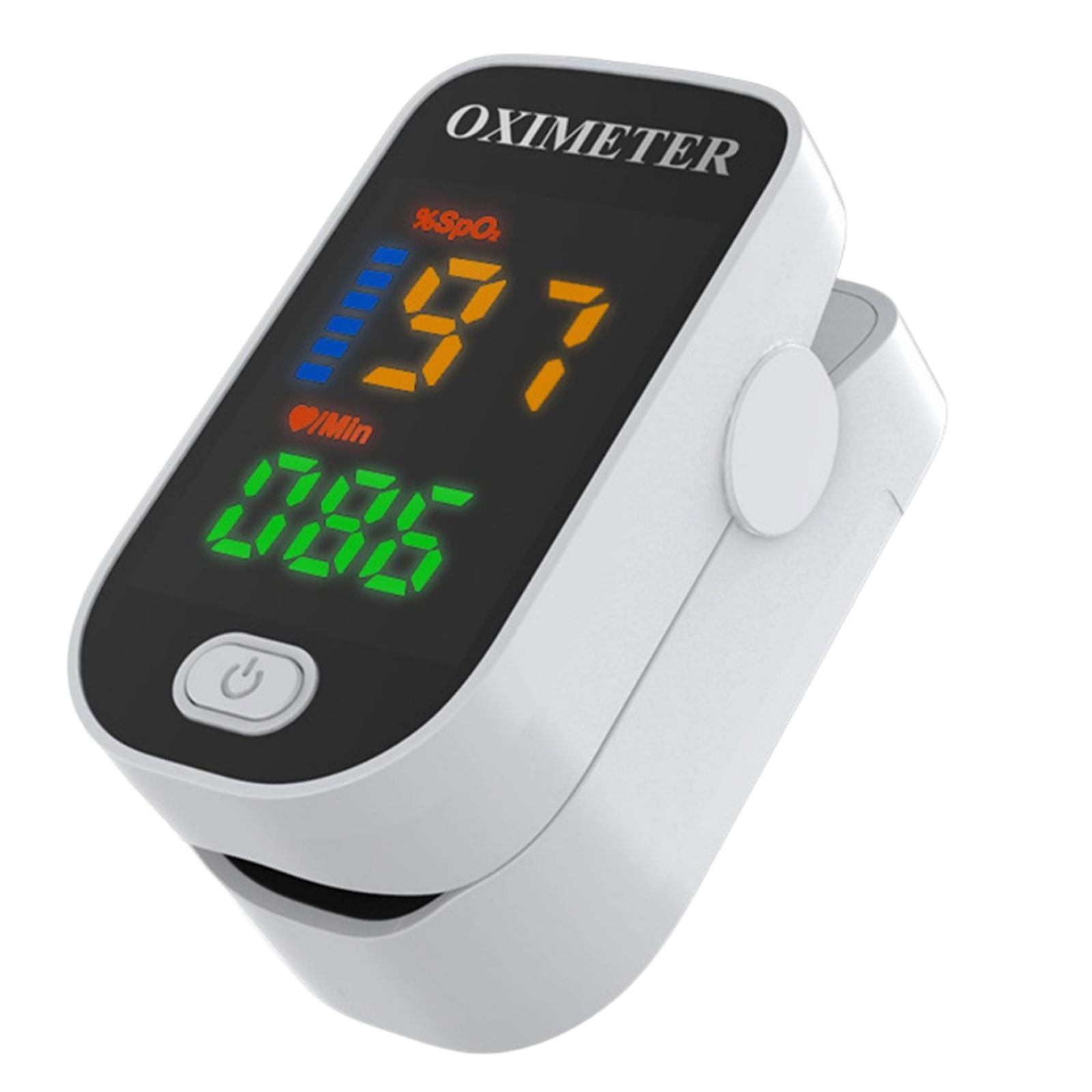 Fingertip Oximeter LED Screen Battery Powered Monitor for The Elderly White