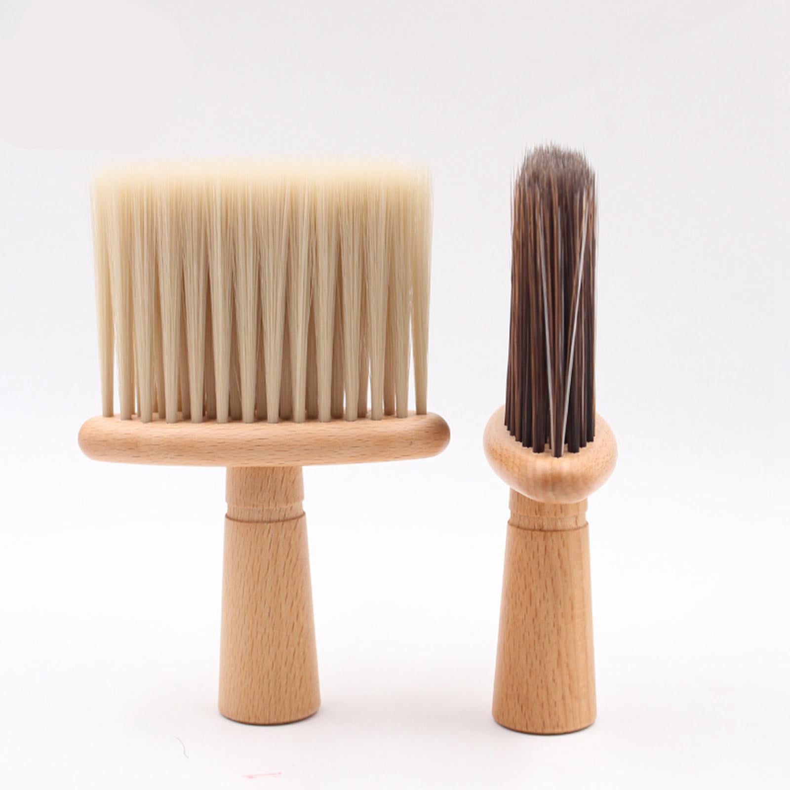 Soft Neck Face Duster Brush Beard Brush Salon Hair Clean Neck Duster White