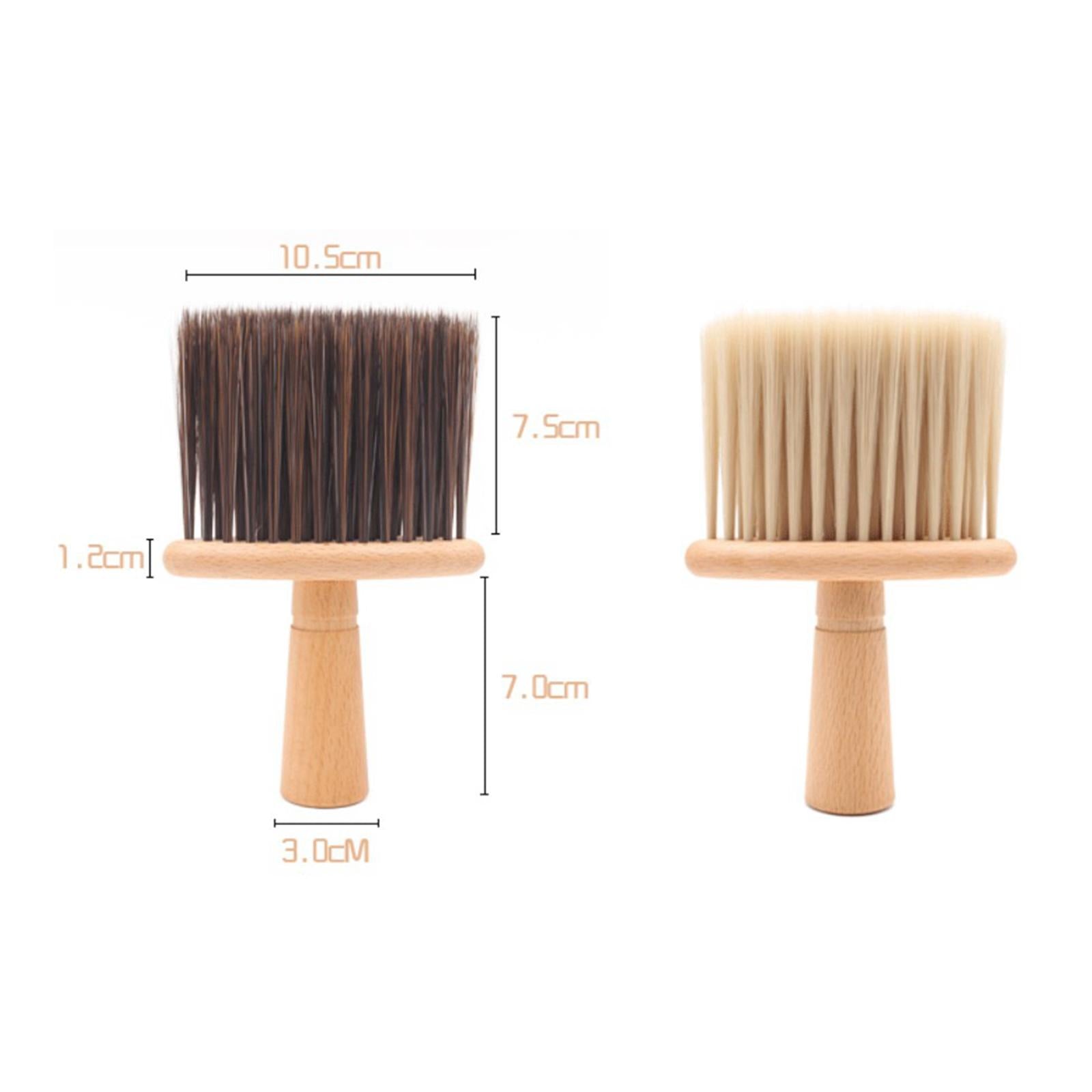 Soft Neck Face Duster Brush Beard Brush Salon Hair Clean Neck Duster White