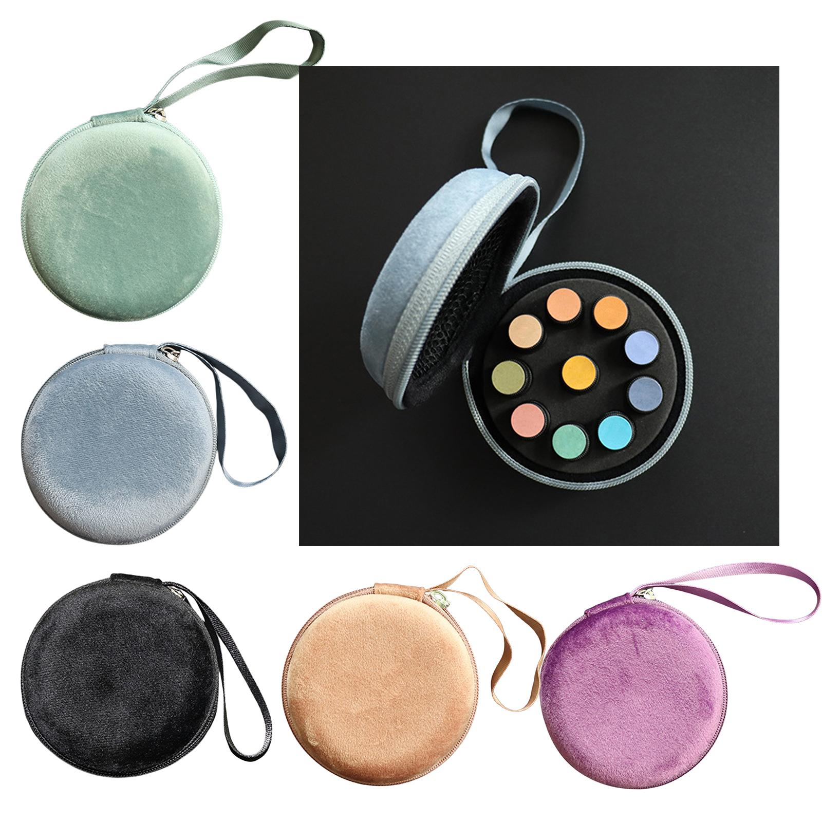 Essential Oil Carrying Case Storage Bags Portable for 1ml 2ml Roller Bottles Green
