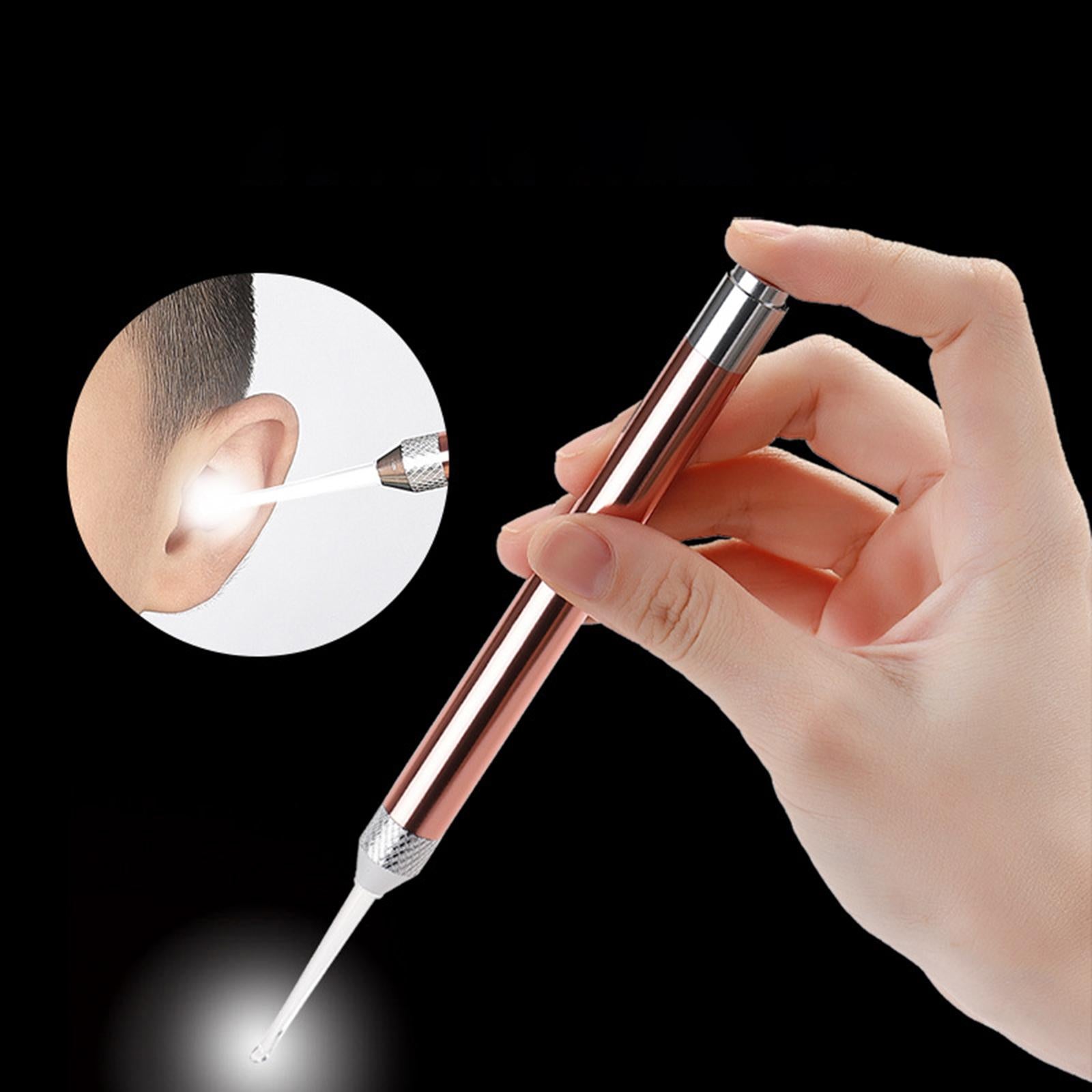 Flashlight Ear Picks Digger & Tweezers Set Effective Professional Ear Care