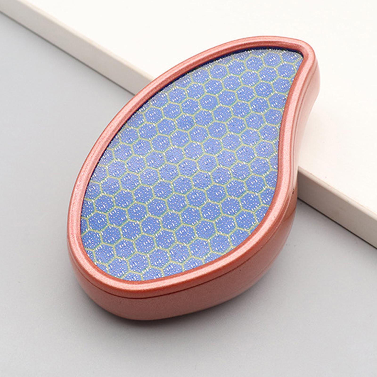 Foot File Foot Scraper Washable for Hard Skin Cracked Heel Wet and Dry Feet Bright Golden