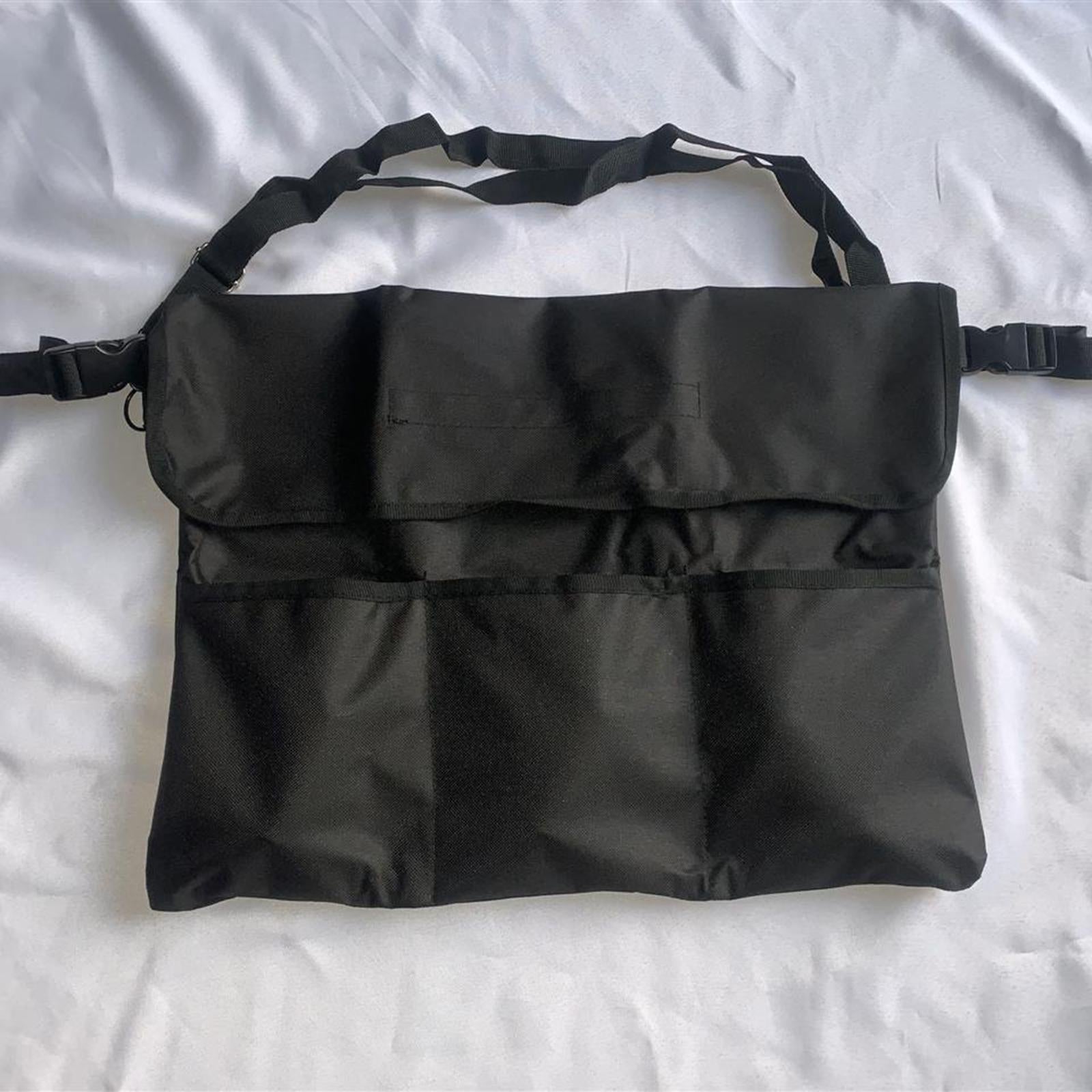 Wheelchair Bag Side Bag Organizer Backpack Pouch Handicap Home Black