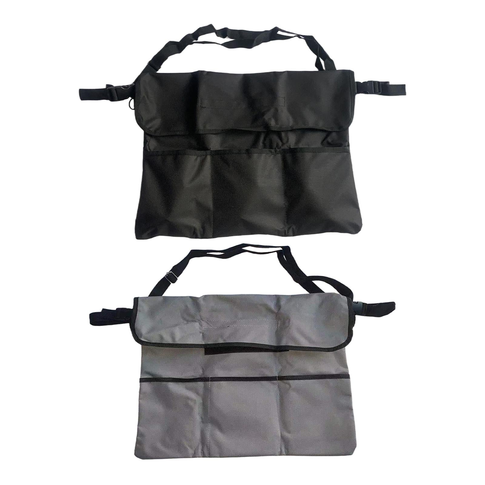 Wheelchair Bag Side Bag Organizer Backpack Pouch Handicap Home Black