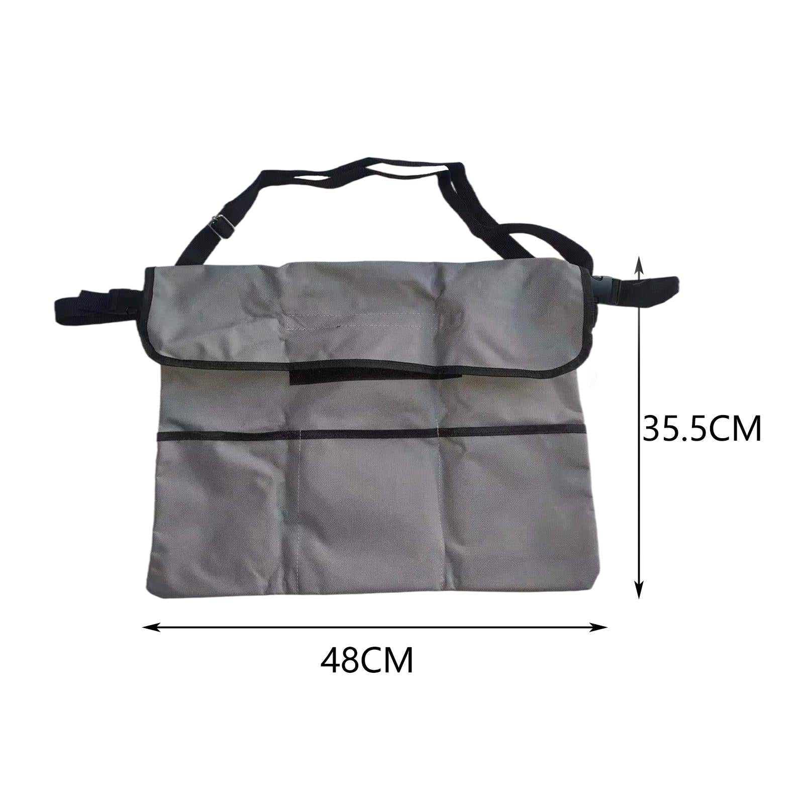 Wheelchair Bag Side Bag Organizer Backpack Pouch Handicap Home Gray