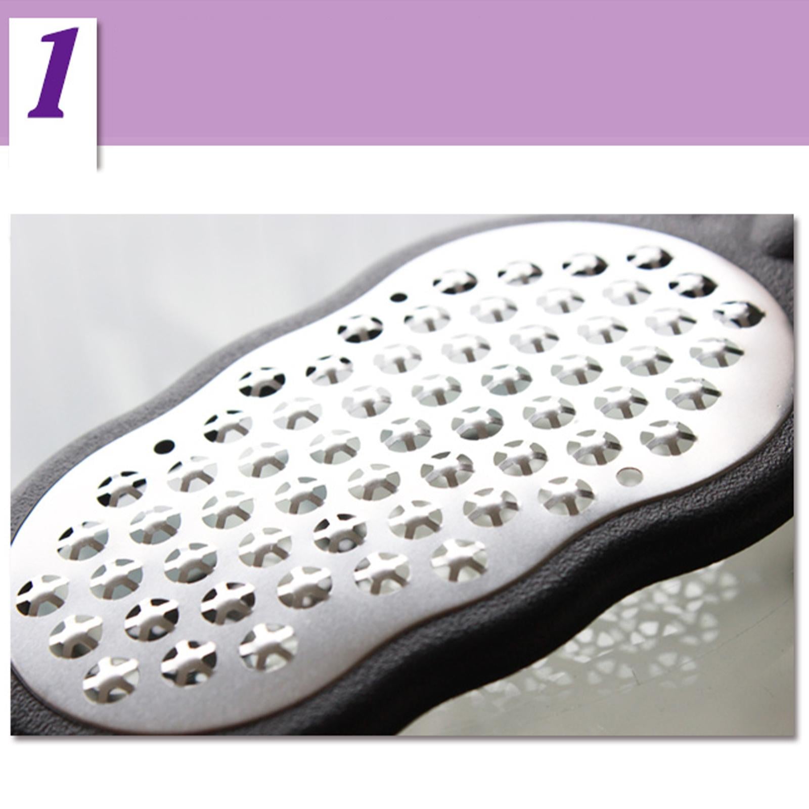 Foot files Stainless Steel Durable for Cracked Heels Trimming Dead Skin Black