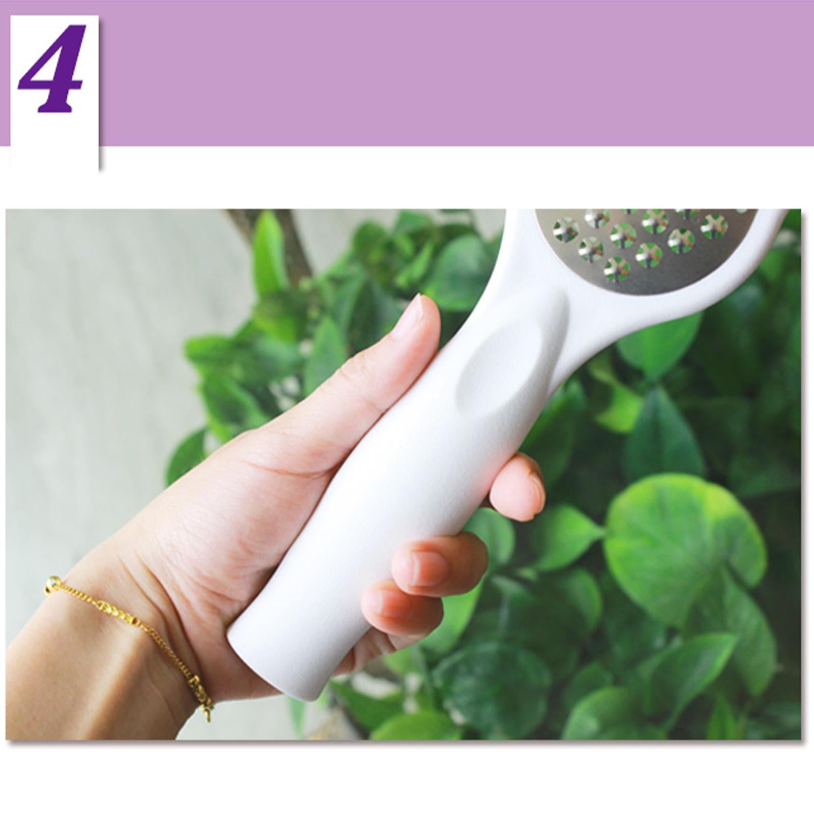 Foot files Stainless Steel Durable for Cracked Heels Trimming Dead Skin White