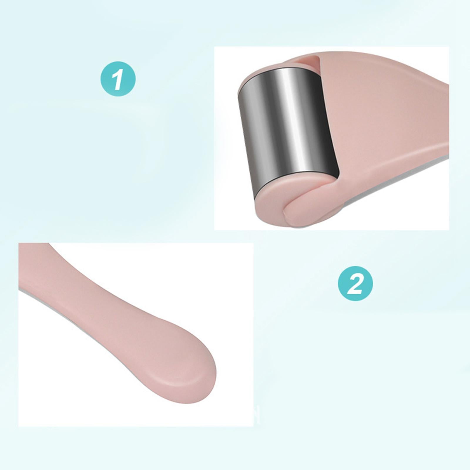 Ice Roller Cooling Brightening Puffiness Massager for Skin Care Face Pink