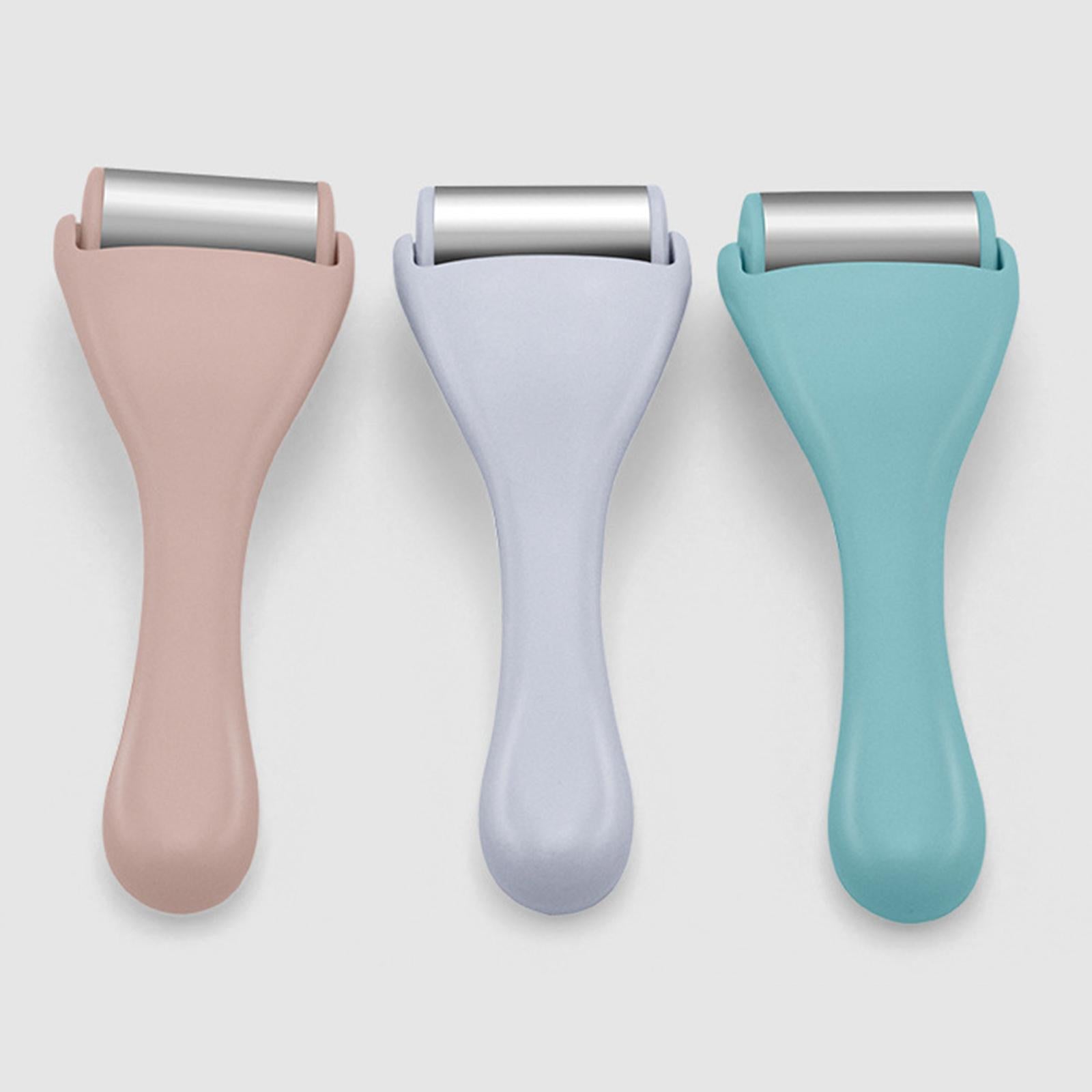 Ice Roller Cooling Brightening Puffiness Massager for Skin Care Face Pink