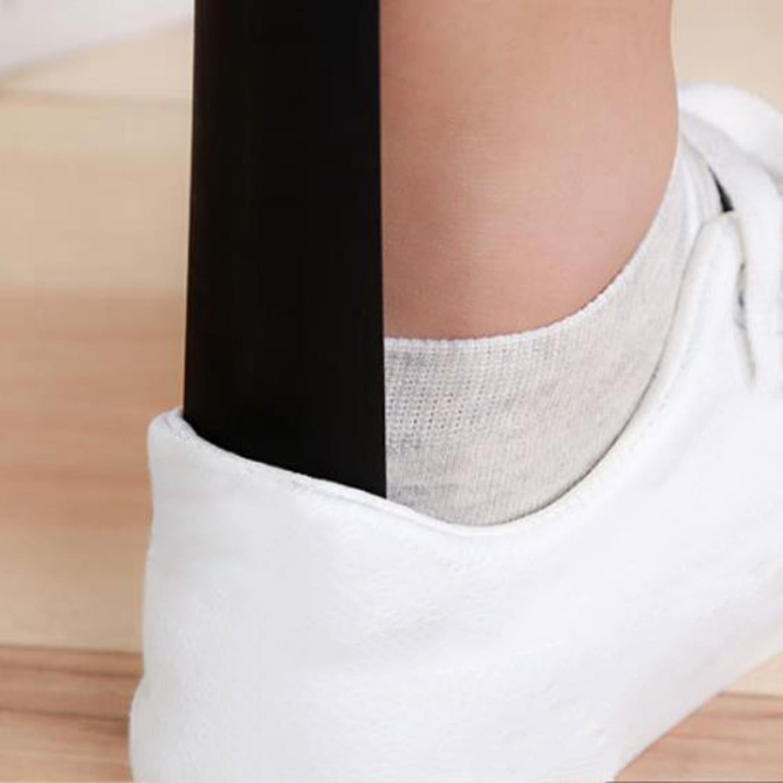 Shoe Horn Dressing Aids Durable Thick Long Handle for Men Women Elderly Purple