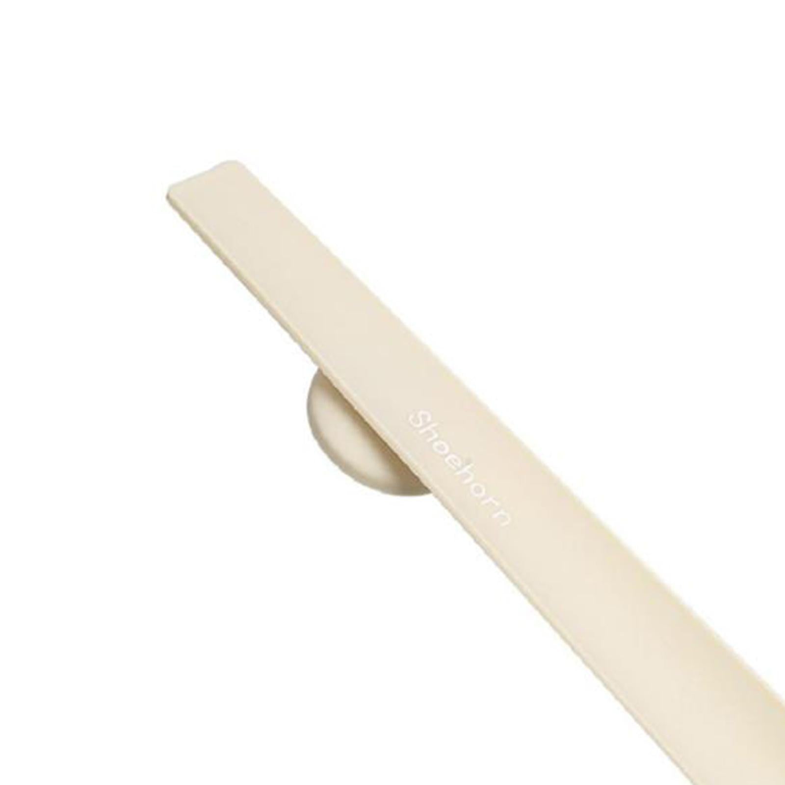 Shoe Horn Dressing Aids Durable Thick Long Handle for Men Women Elderly White