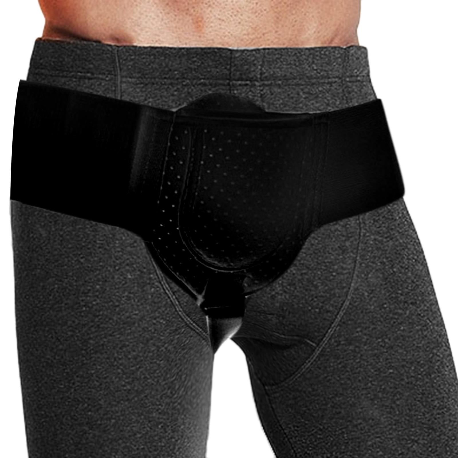 Adult Hernia Belt Truss Recovery Strap for Sport Hernia Pain Relieving Black