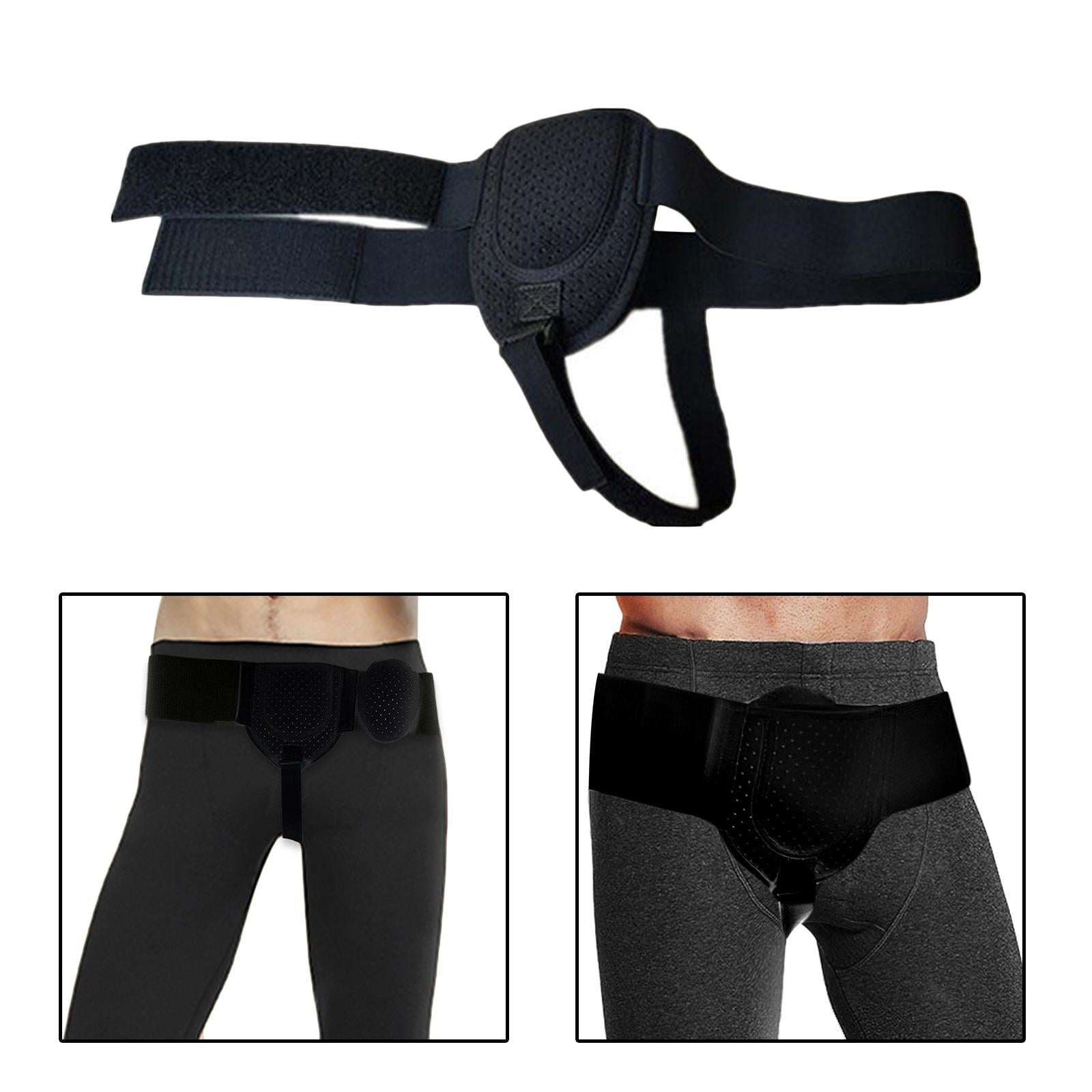 Adult Hernia Belt Truss Recovery Strap for Sport Hernia Pain Relieving Black