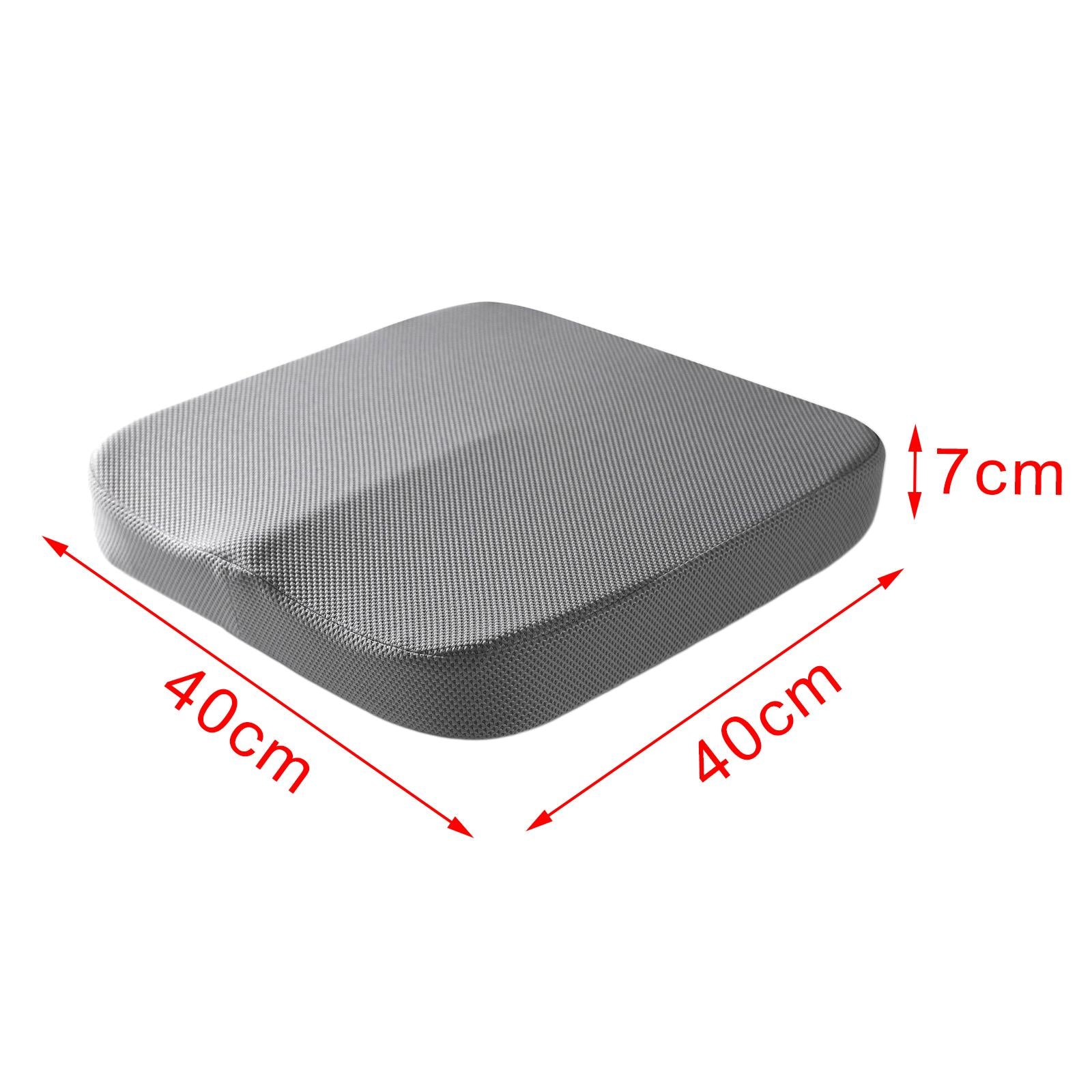 Summer Memory Foam Seat Cushion for Office Chair Back Pain Mesh Grey