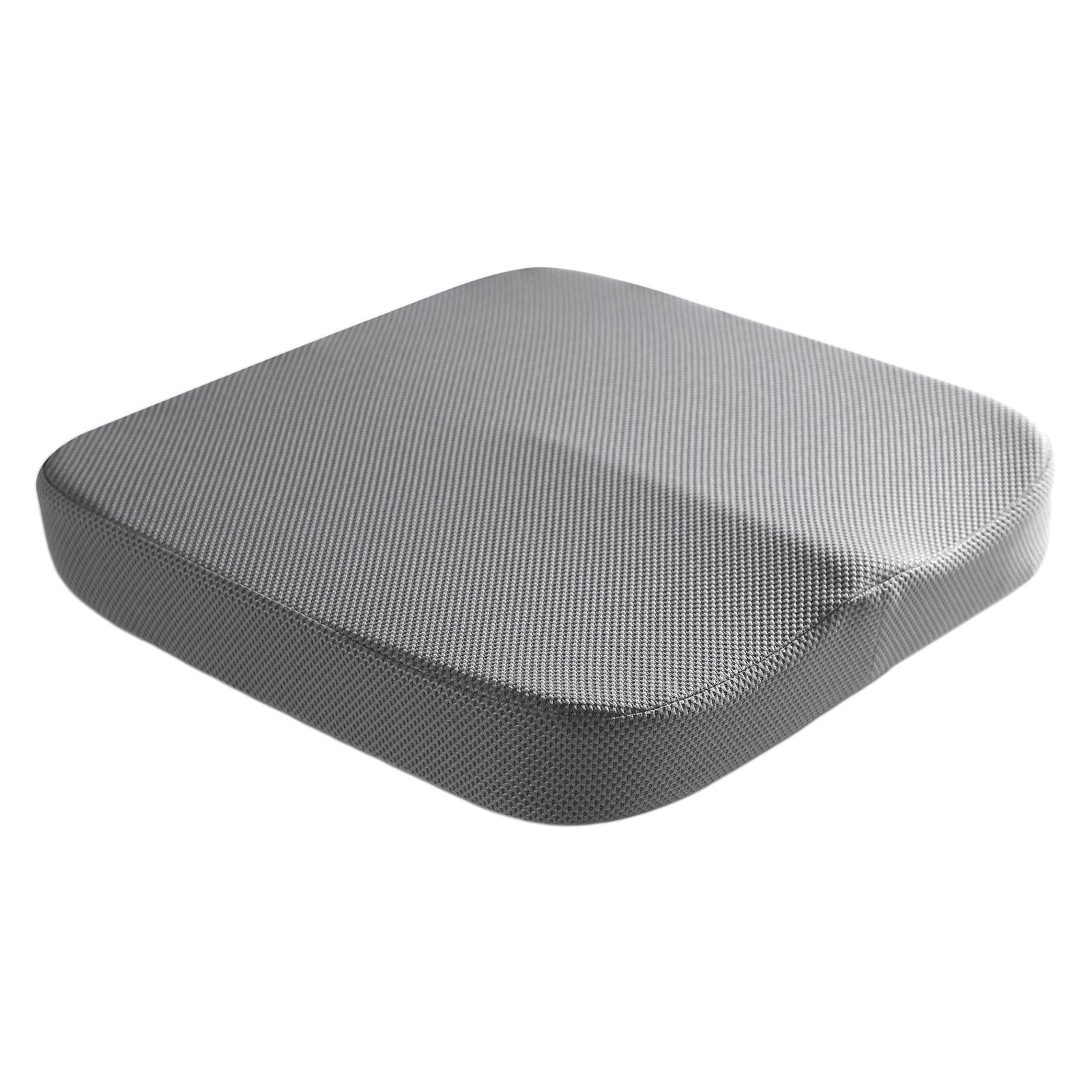 Summer Memory Foam Seat Cushion for Office Chair Back Pain Mesh Grey