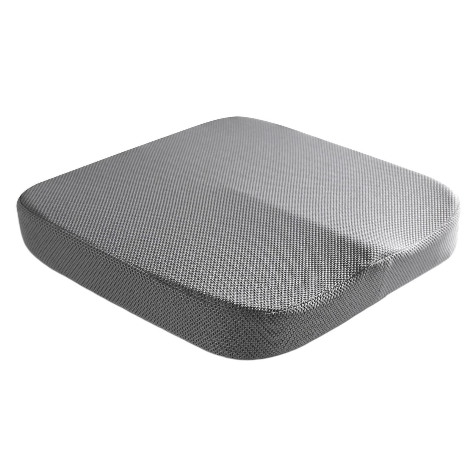 Summer Memory Foam Seat Cushion for Office Chair Back Pain Mesh Grey