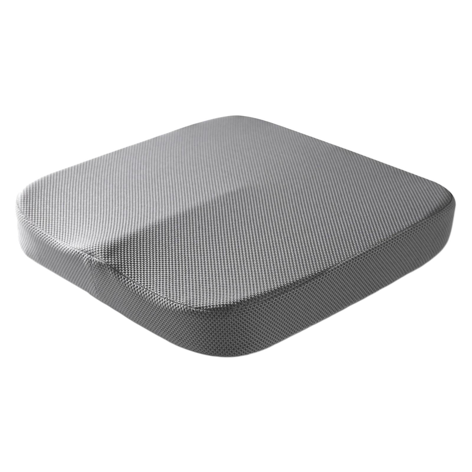 Summer Memory Foam Seat Cushion for Office Chair Back Pain Mesh Grey