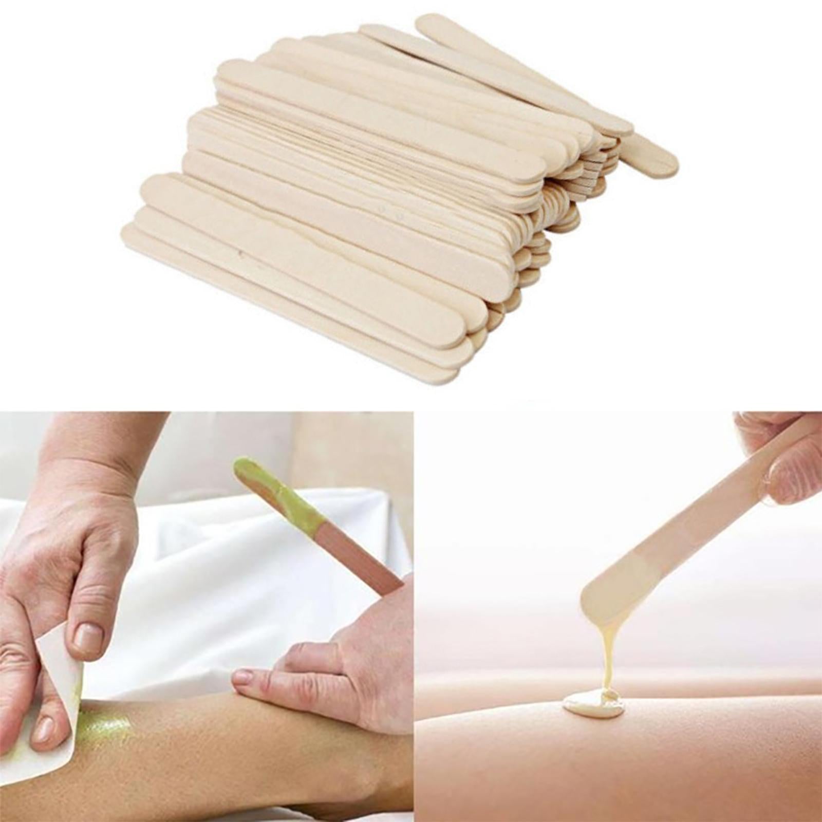 50Pcs Wooden Wax Sticks Applicator Small Salon Supply Spatulas Sticks