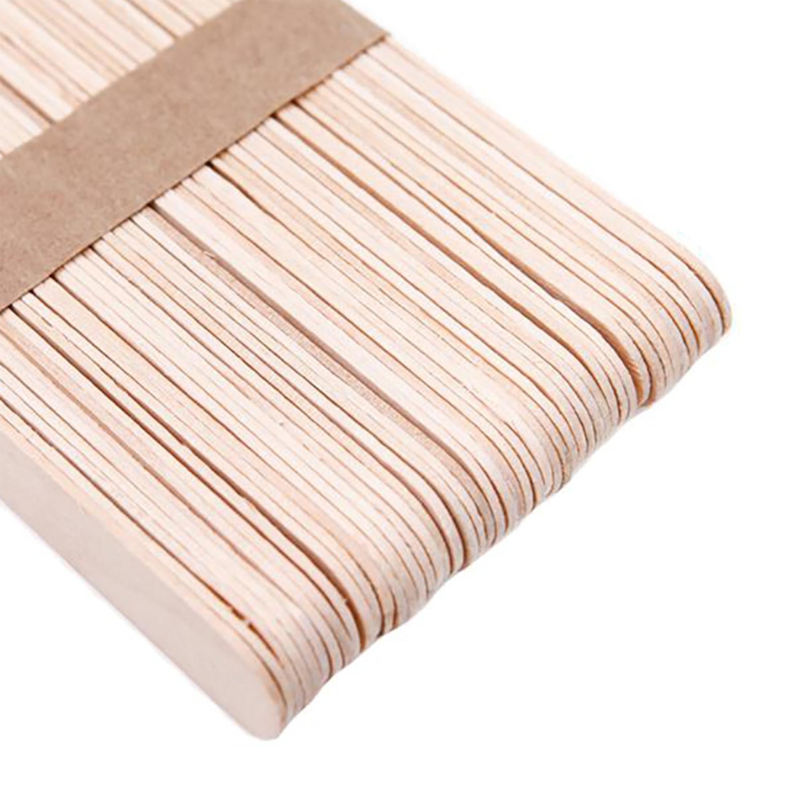 50Pcs Wooden Wax Sticks Applicator Small Salon Supply Spatulas Sticks