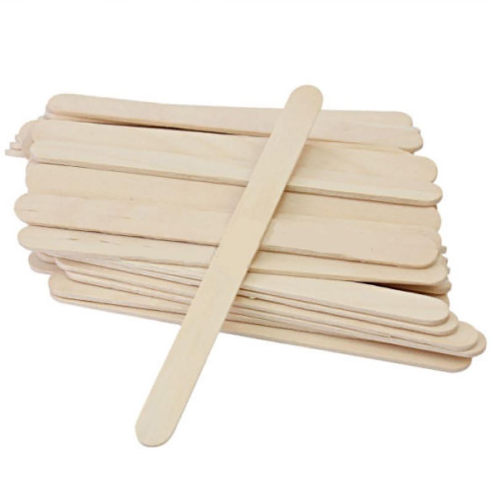 50Pcs Wooden Wax Sticks Applicator Small Salon Supply Spatulas Sticks