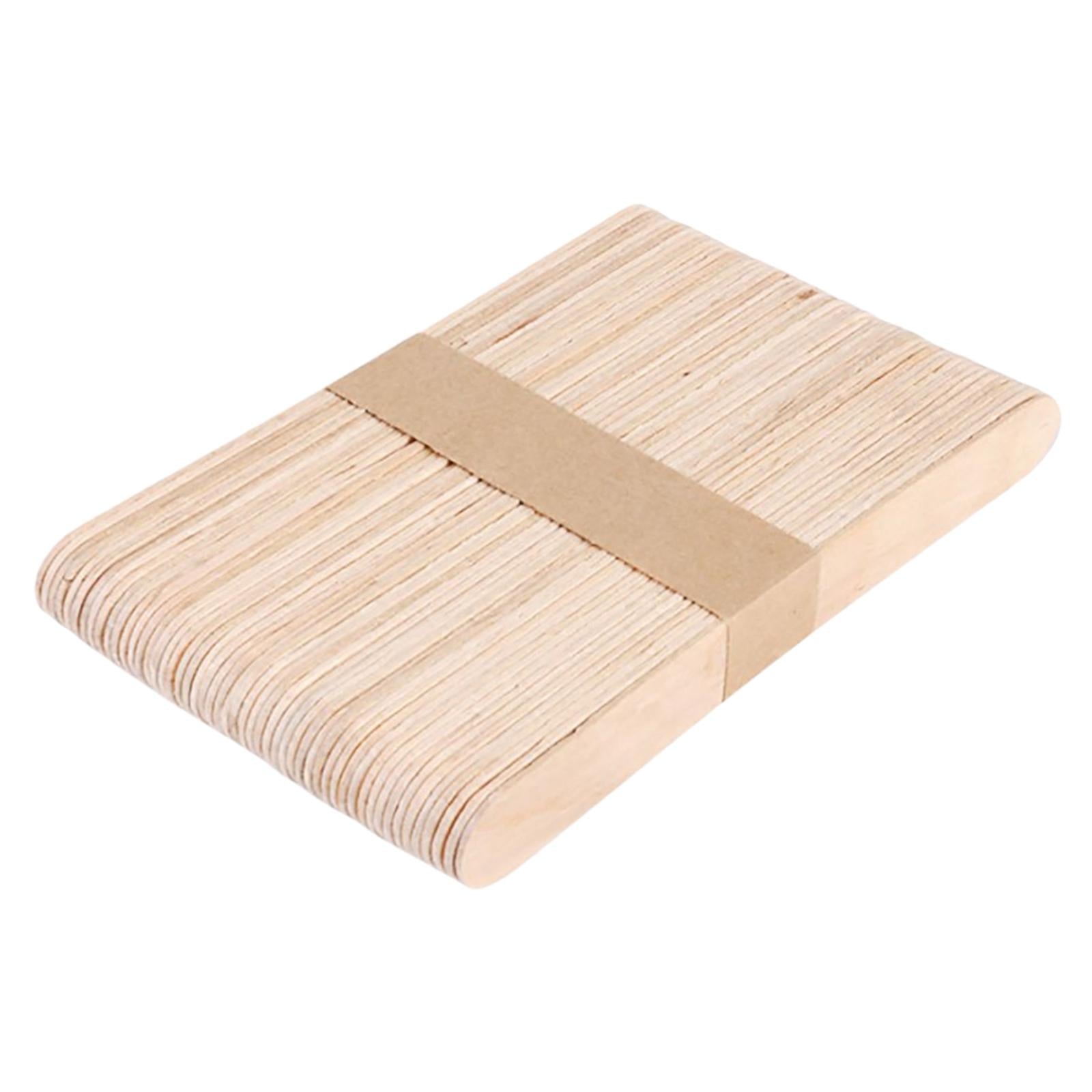 50Pcs Wooden Wax Sticks Applicator Small Salon Supply Spatulas Sticks