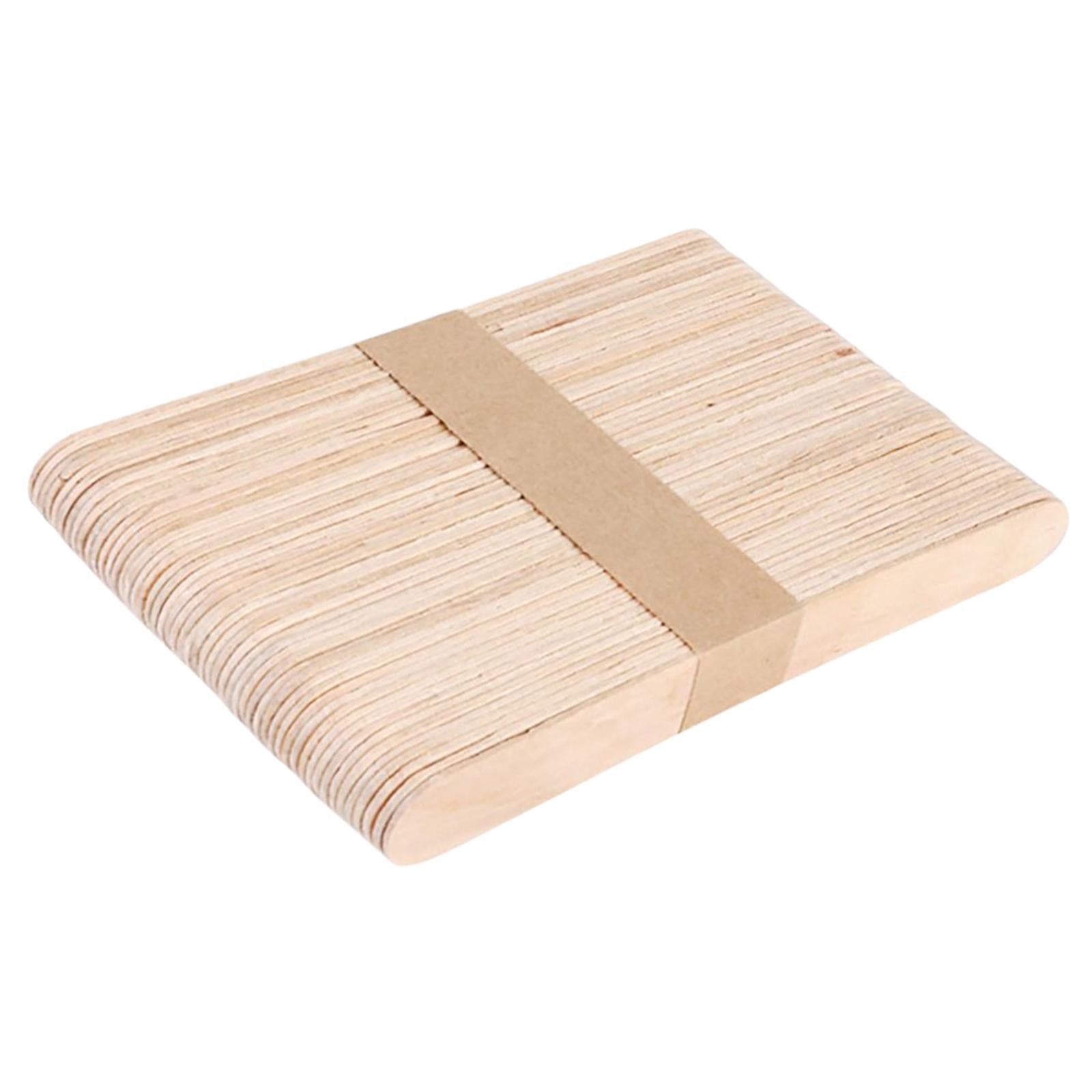 50Pcs Wooden Wax Sticks Applicator Small Salon Supply Spatulas Sticks