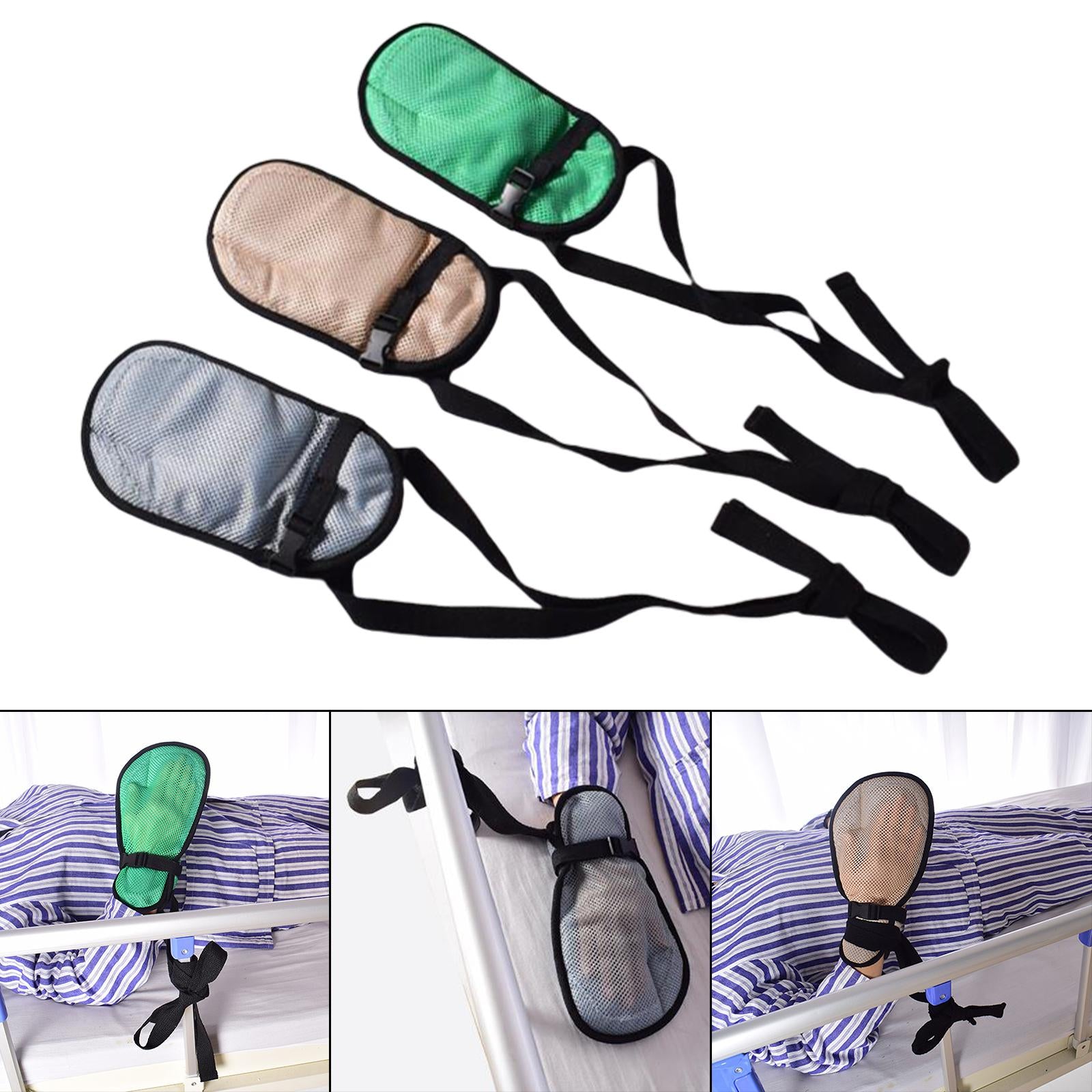 Restraint Hand Control Mitts Anti-Scratch Infection Protectors Gray