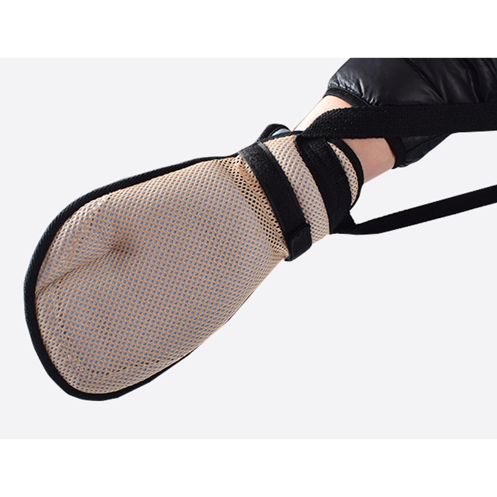 Restraint Hand Control Mitts Anti-Scratch Infection Protectors Light Tan
