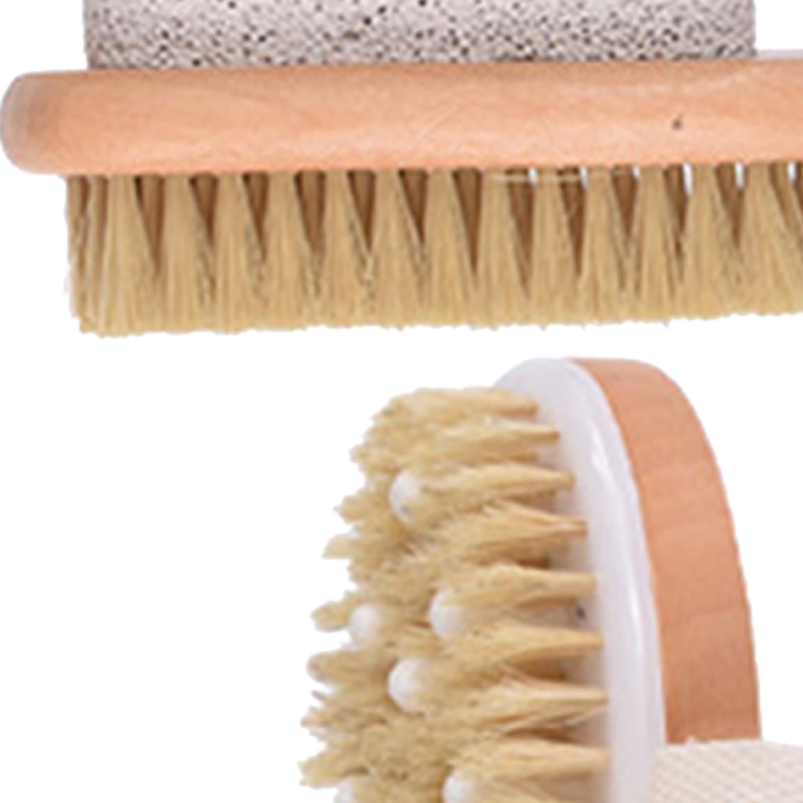 Natural Exfoliating Dry Brush Wooden Massage Body Brush Hair Brush CL246