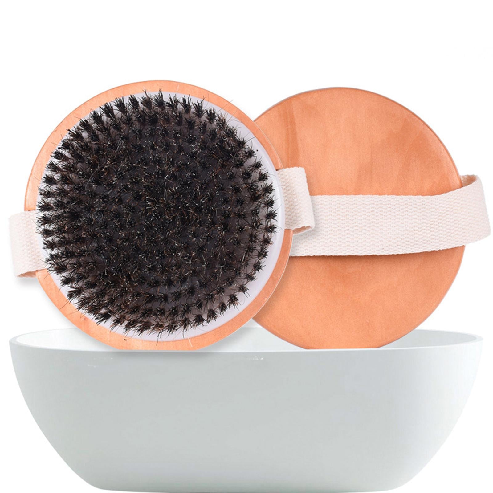 Dry Skin Body Brush Improves Skin's Health and Beauty Natural Bristle