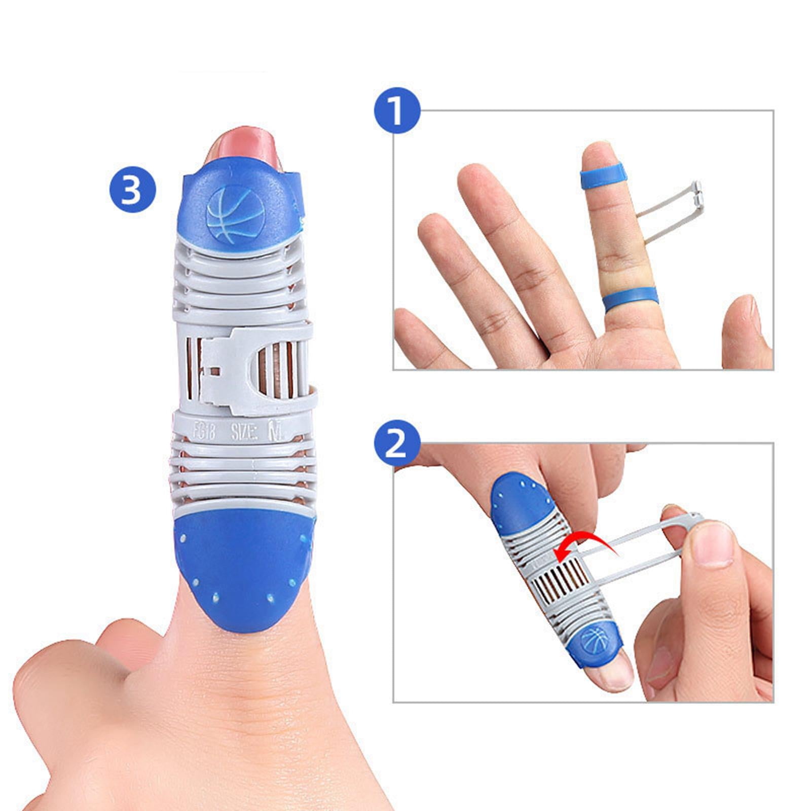 Finger Sleeve Support Finger Splint Adjustable Wraps for Basketball M