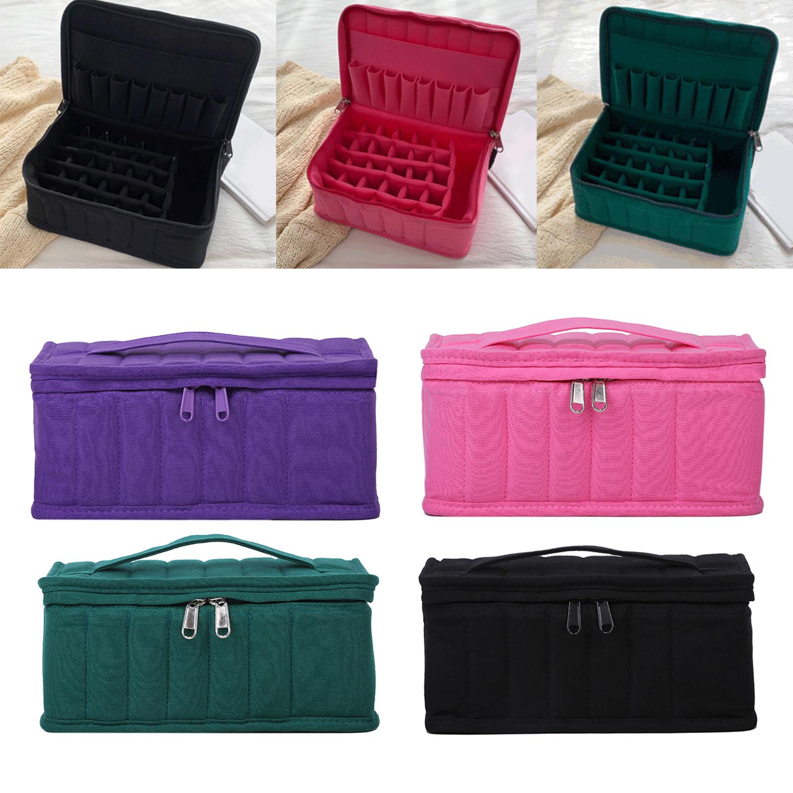 Essential Oil Storage Bag Nail Polish Storage Box Travel Holder for Travel Green